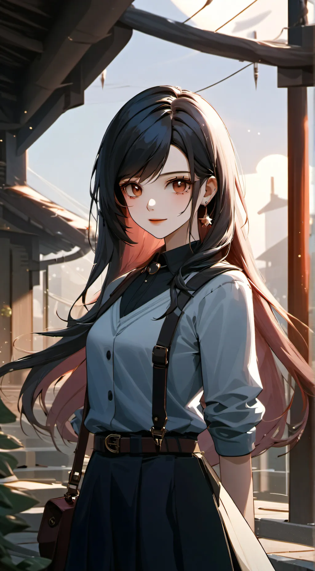 ai character: Magic school  background