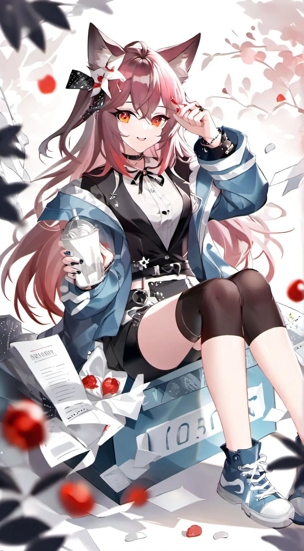 ai character: yourself but woman background