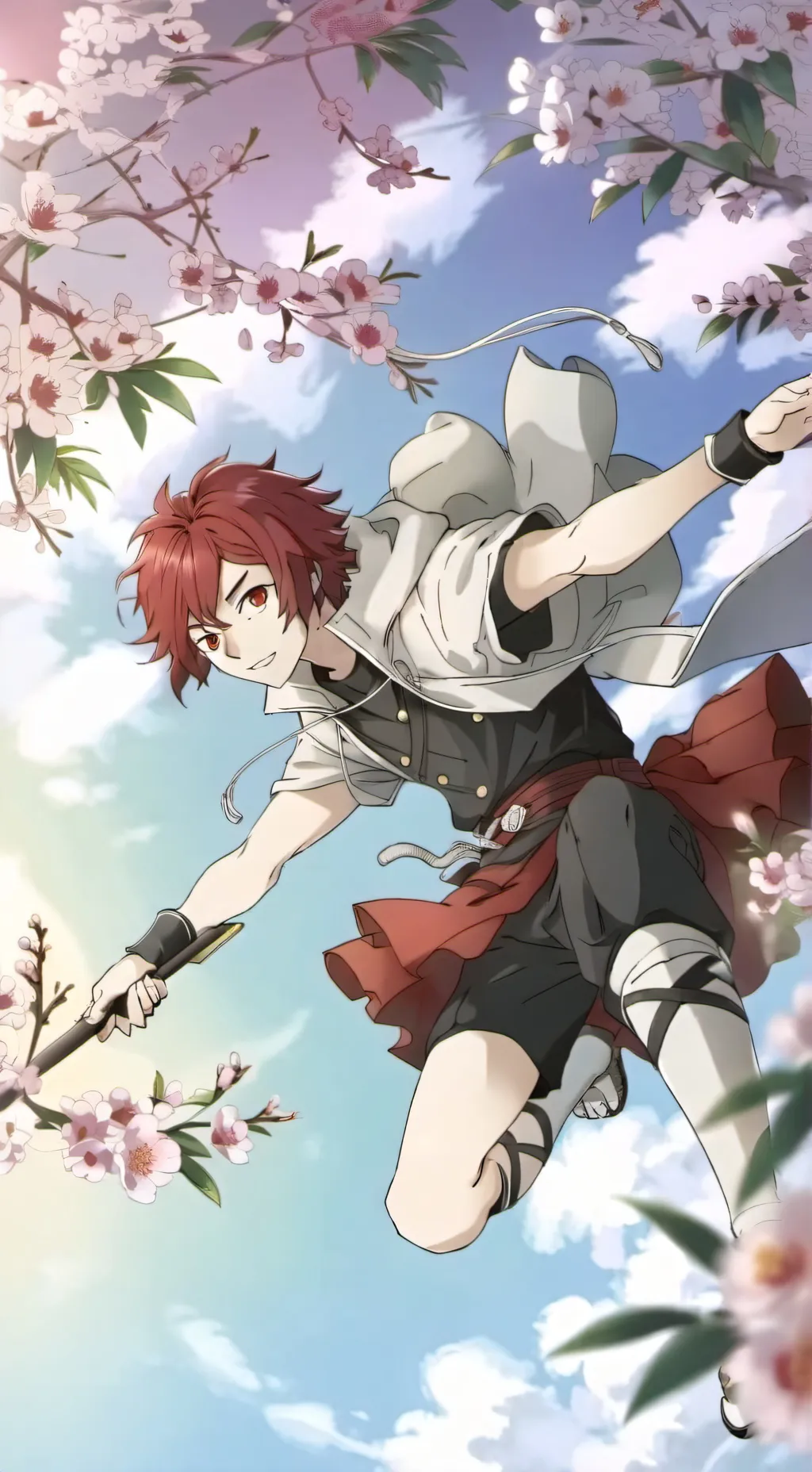ai character: Kirishima  background