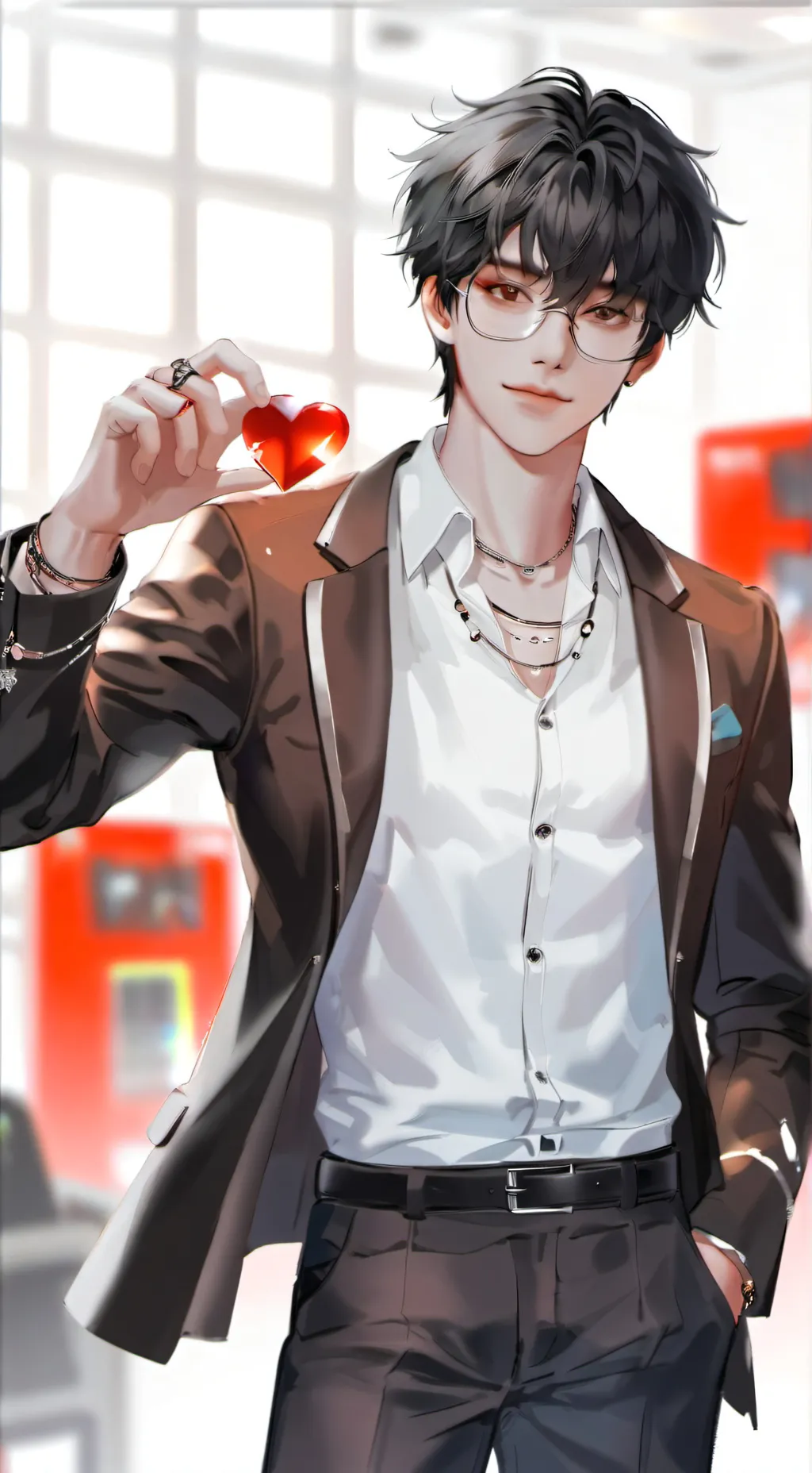 ai character: Ash  background