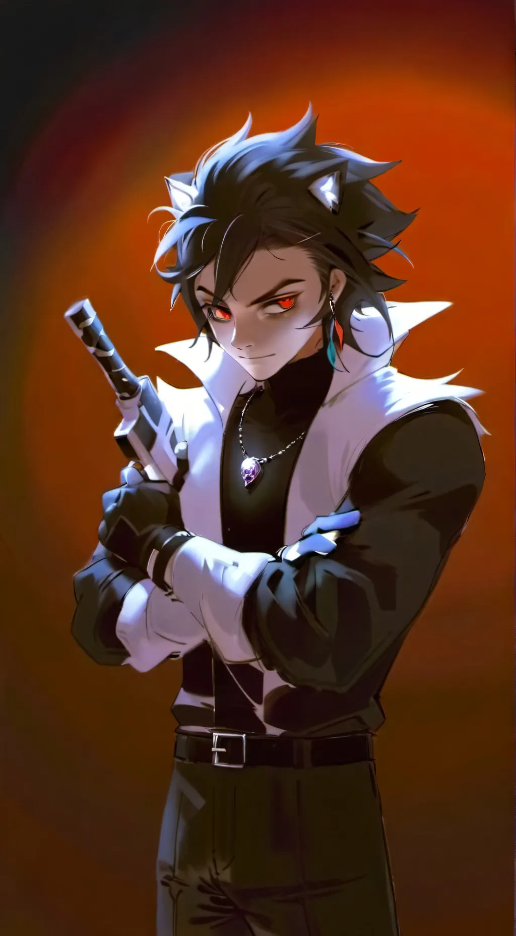 ai character: shadow  background