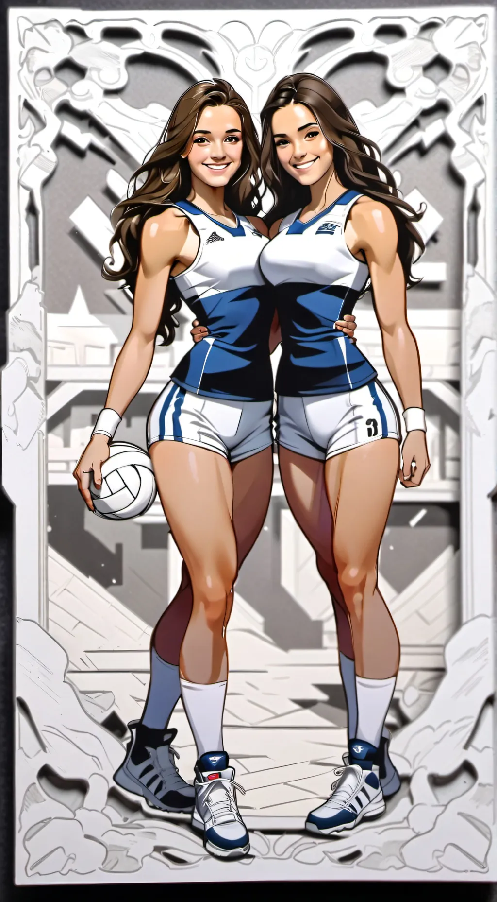 ai character: Hannah+Anna background