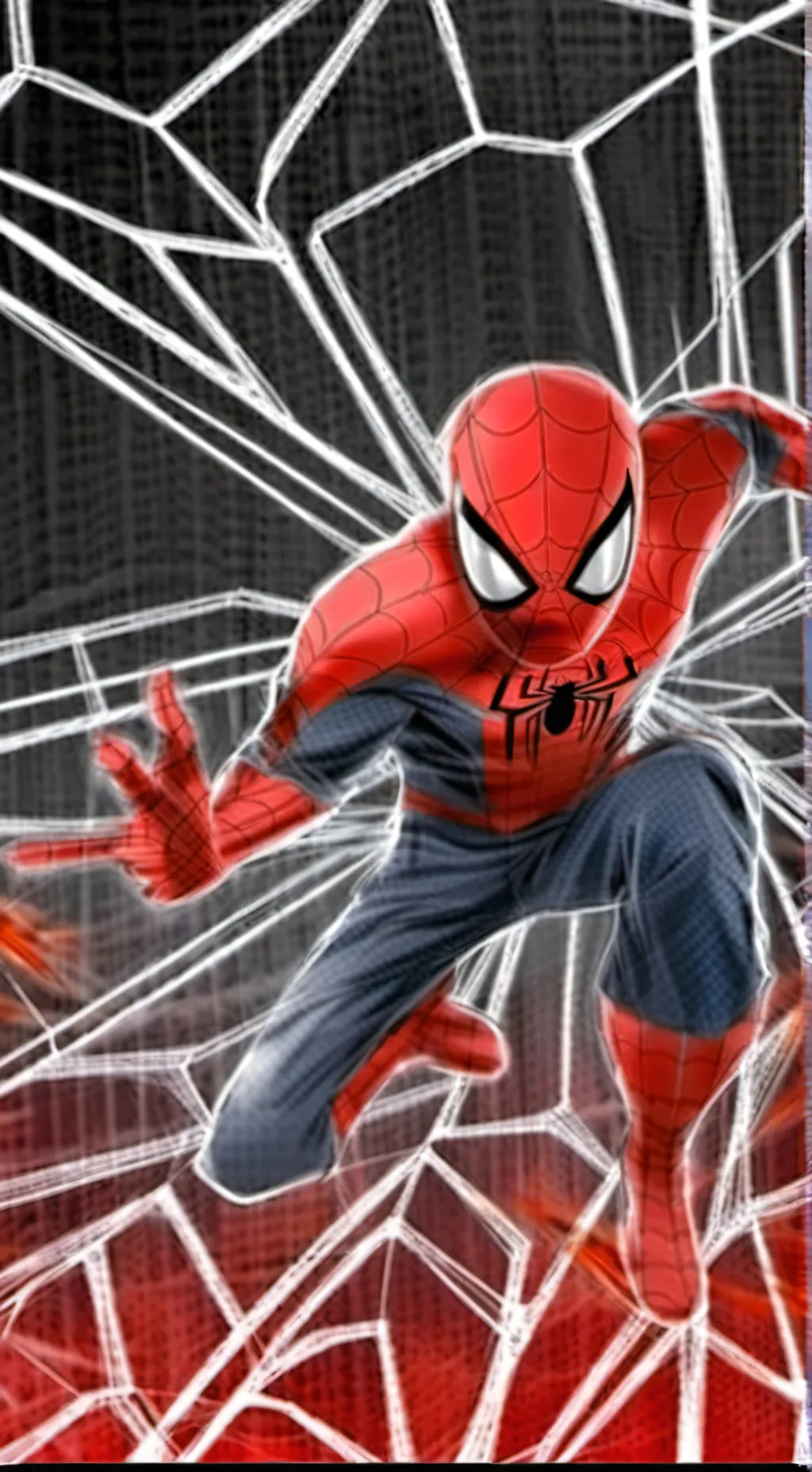 ai character: Super Spiderman  background