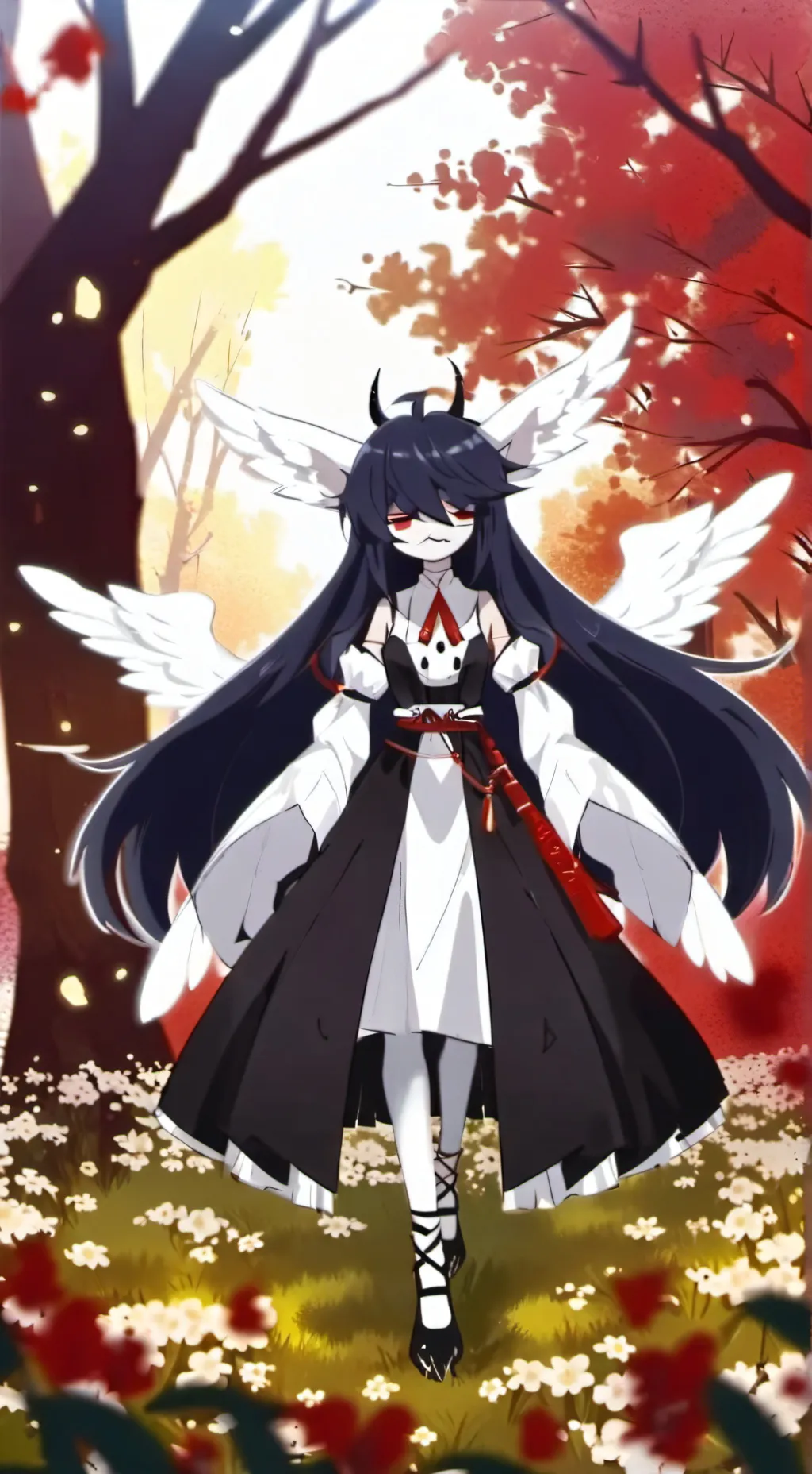 ai character: Miss  circle background