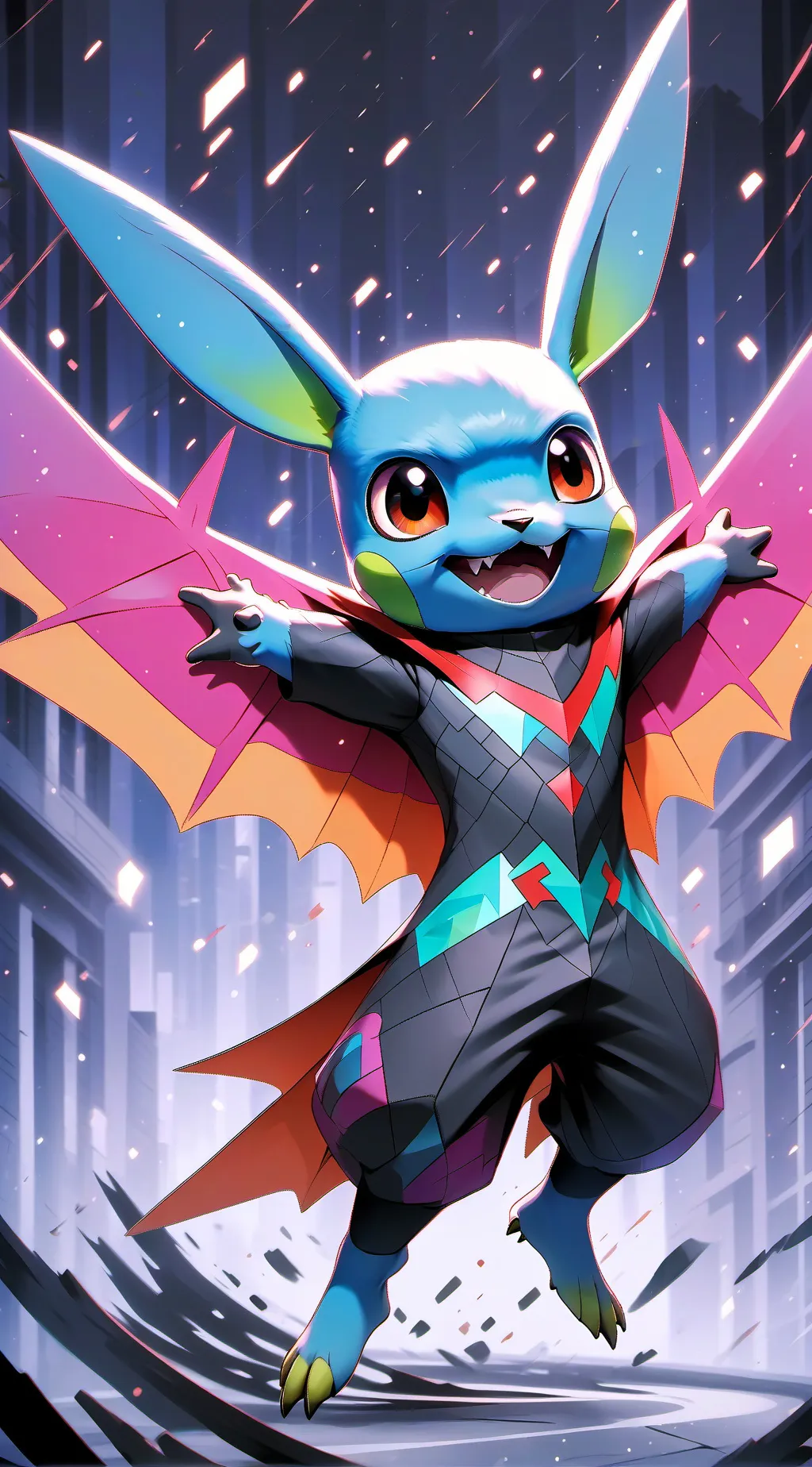 ai character: Halloween party  background