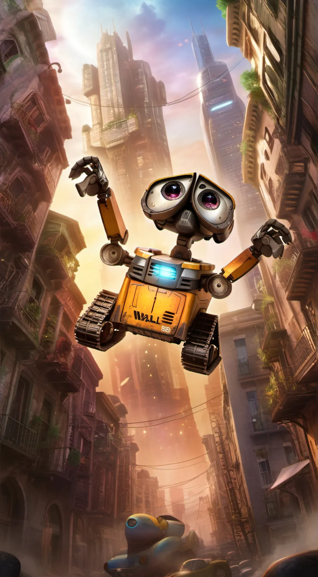 ai character: WALL-E background