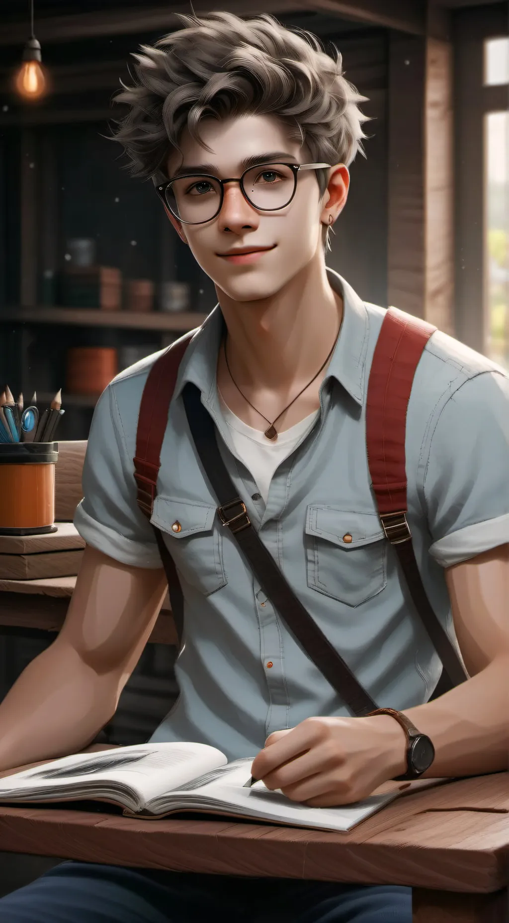 ai character: Nerdward background