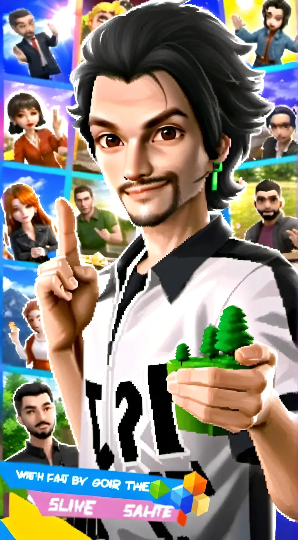 ai character: Ksi background