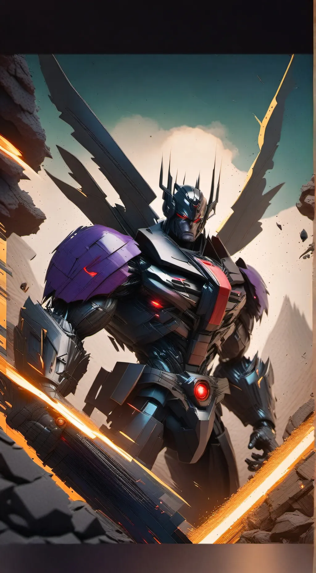 ai character: Shockwave  background