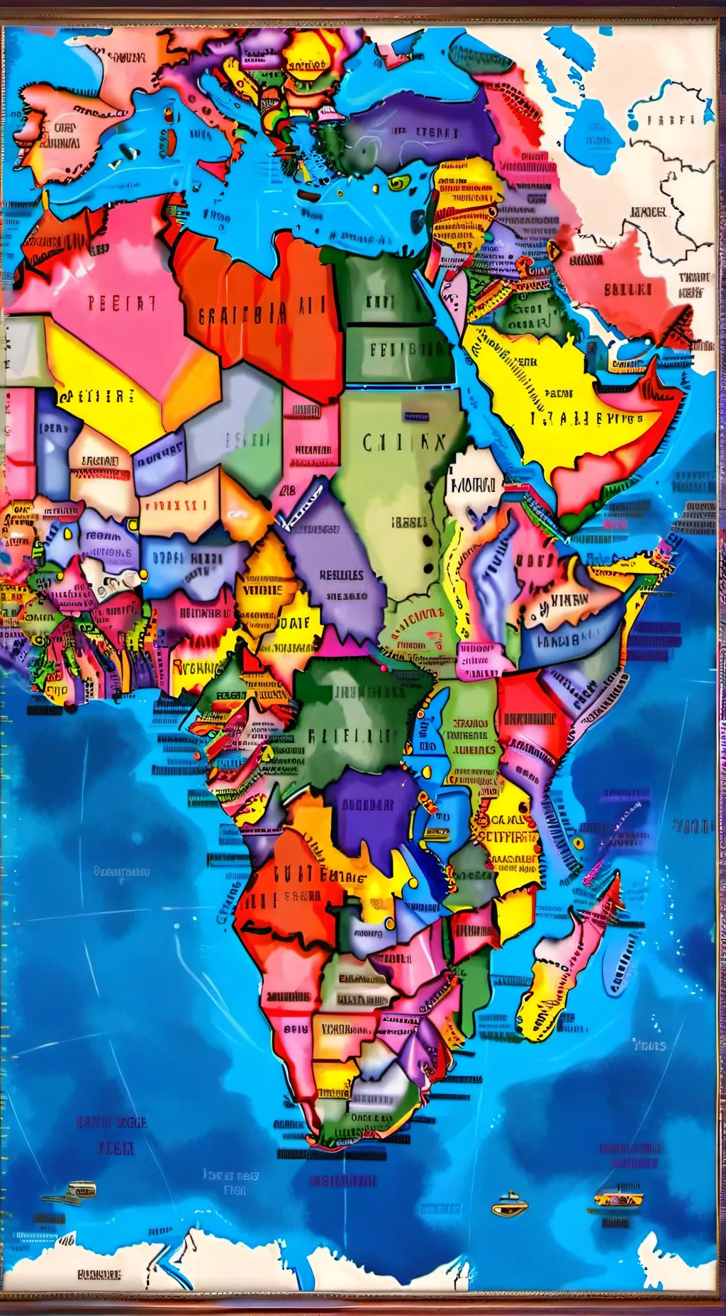 ai character: Africa  background