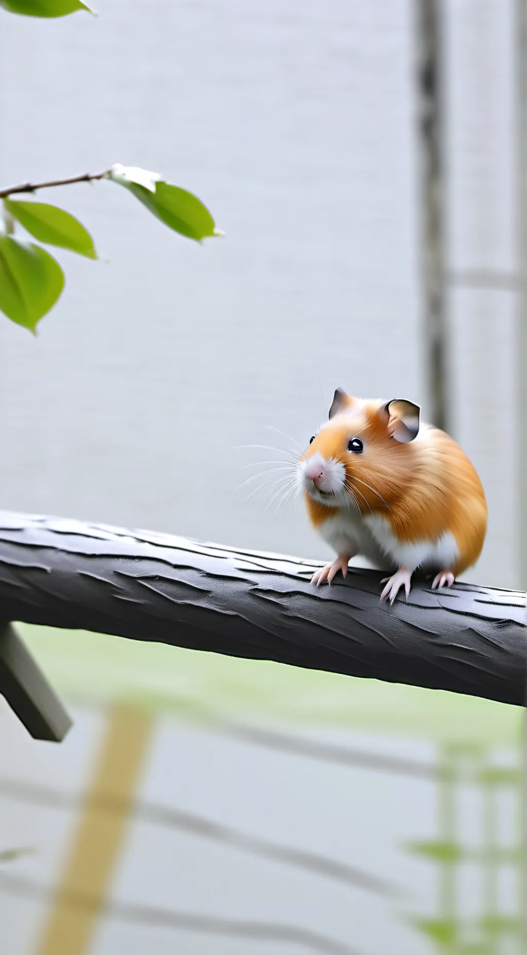 ai character: Hamster trump background