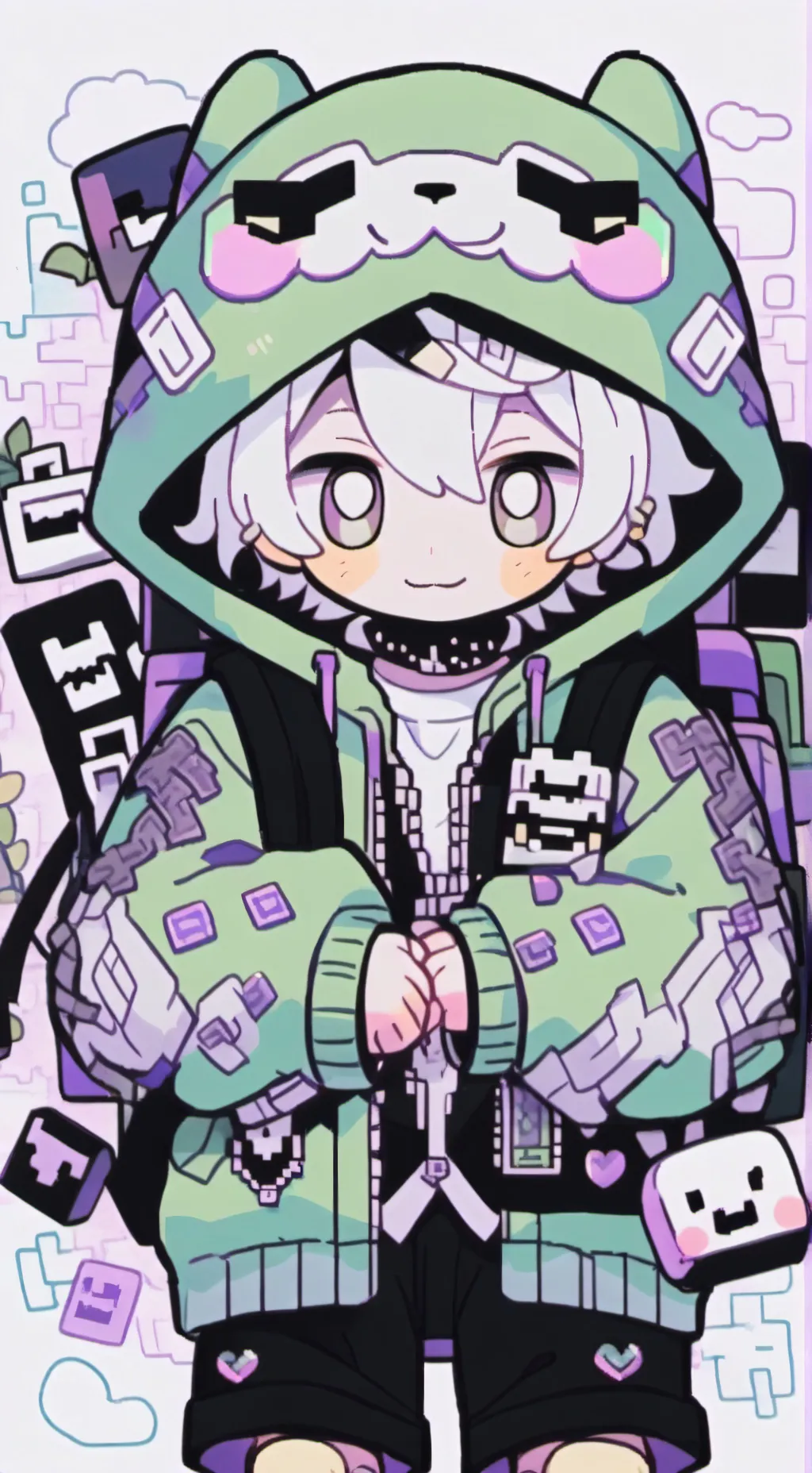 ai character: P1ayerOne  background