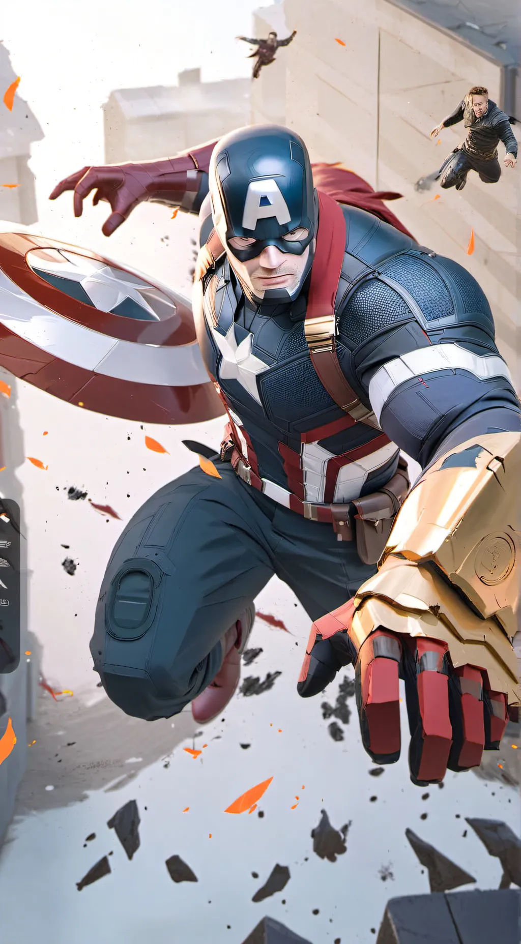 ai character: Avengers  background