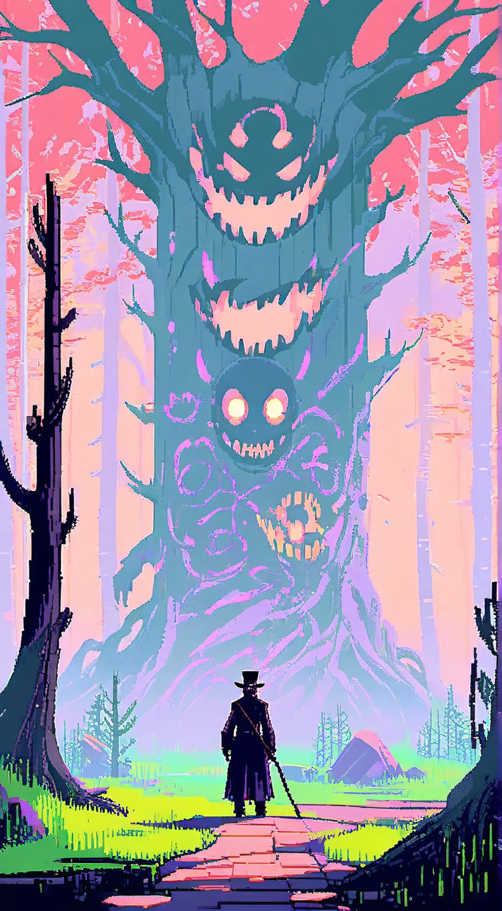 ai character: Uncle Samsonite background