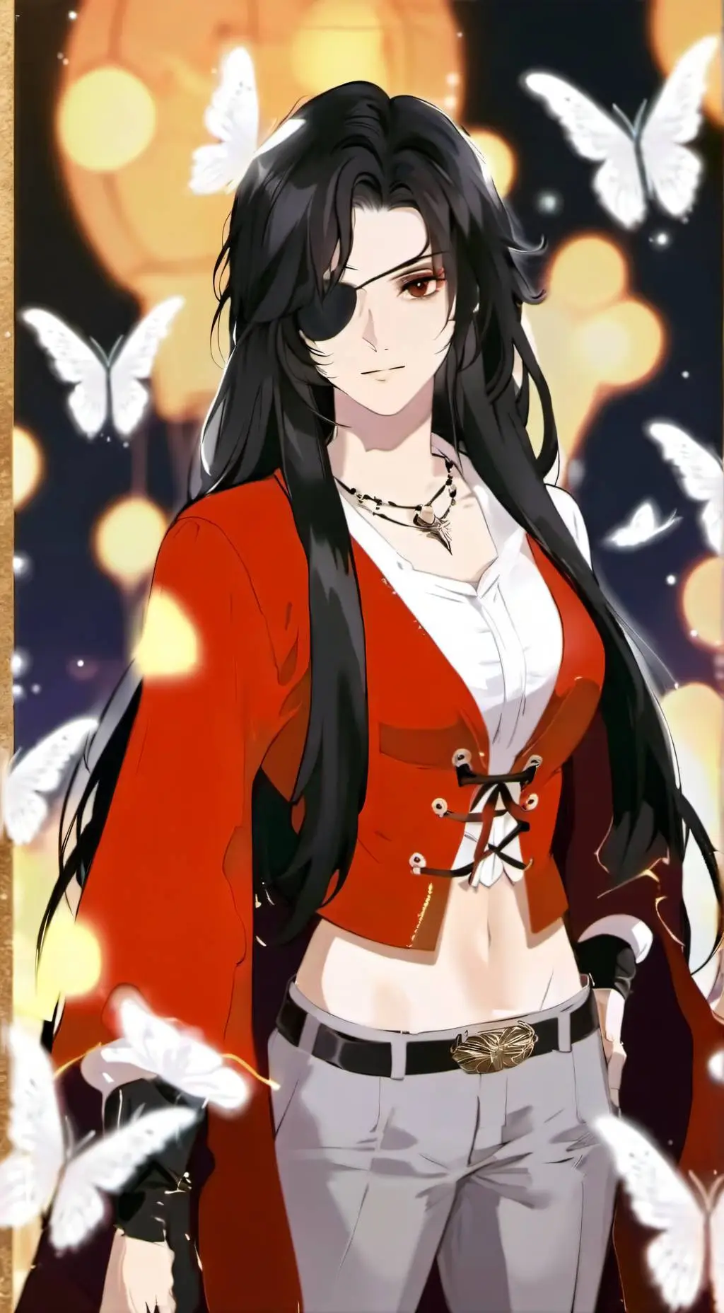 ai character: Female Hua Cheng background