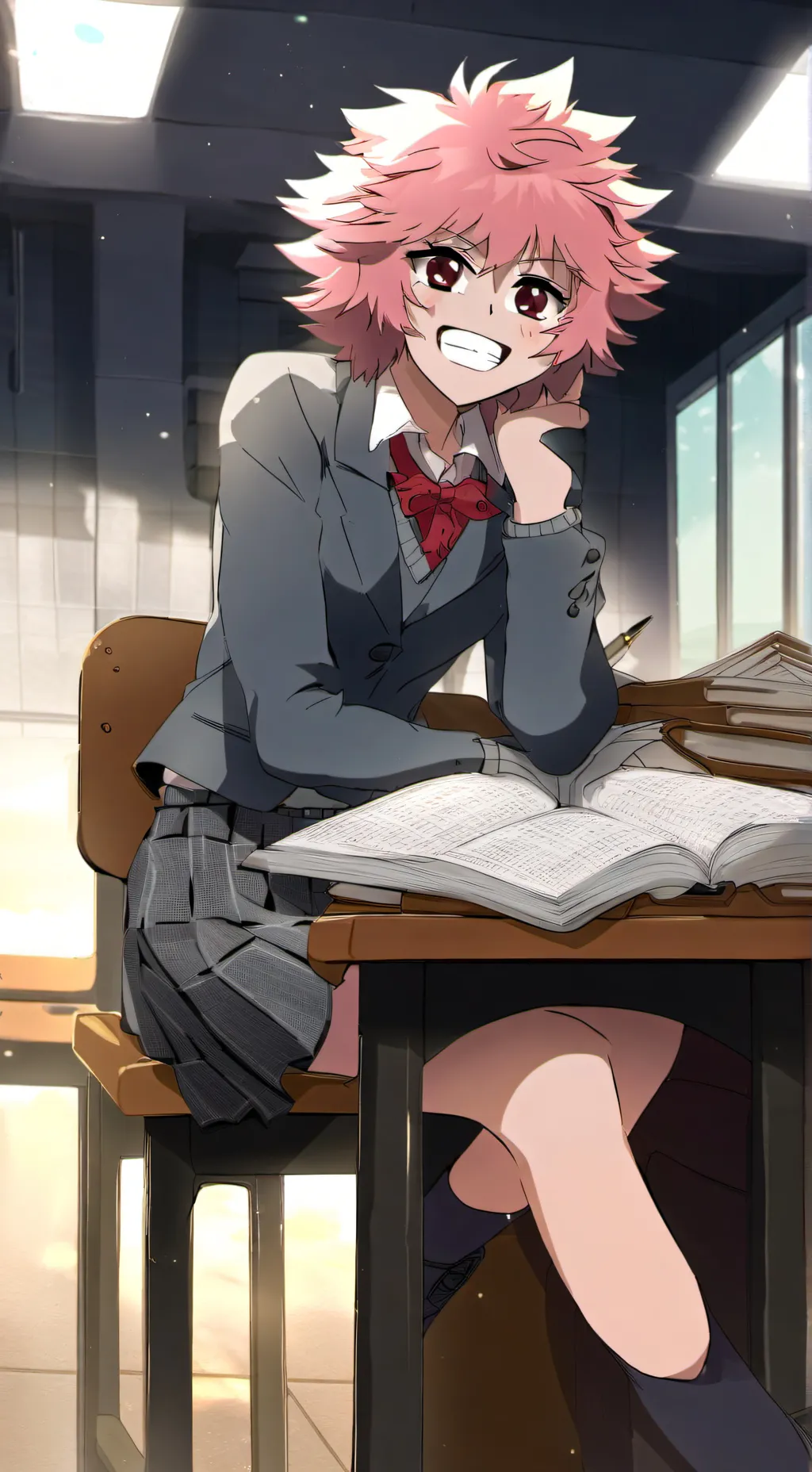 ai character: mha new student  background