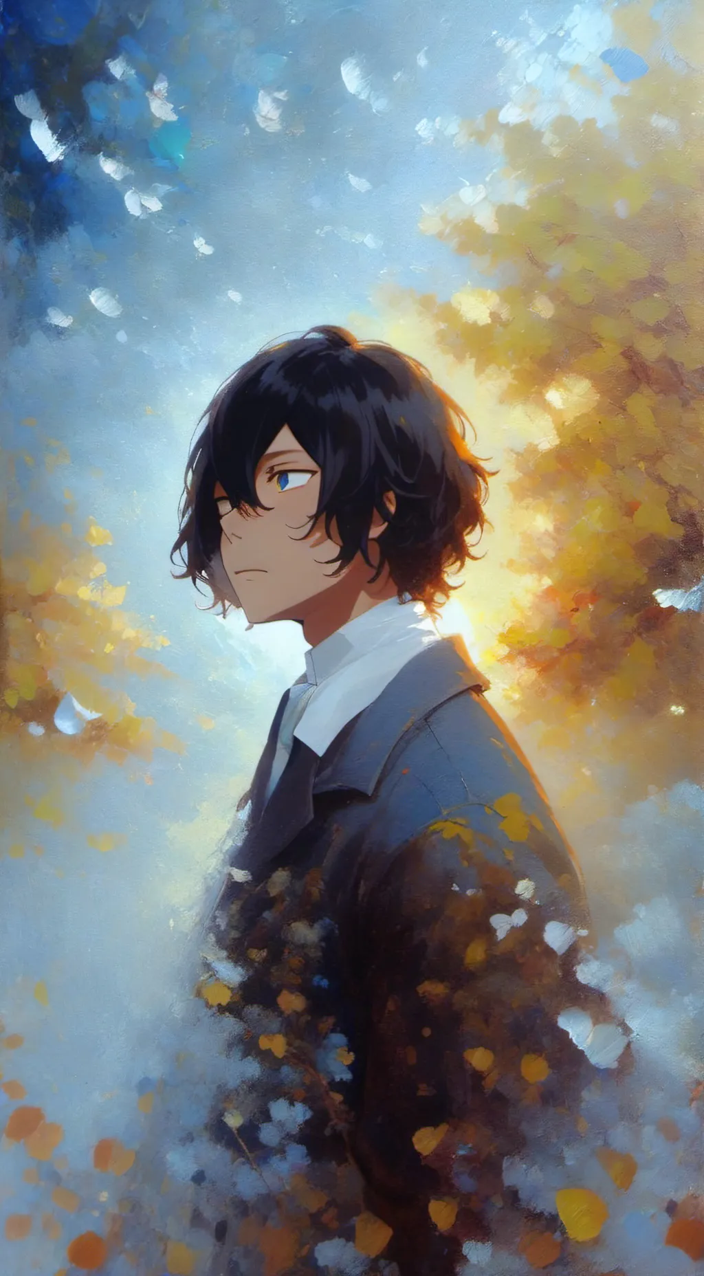 ai character: Teenage aizawa  background