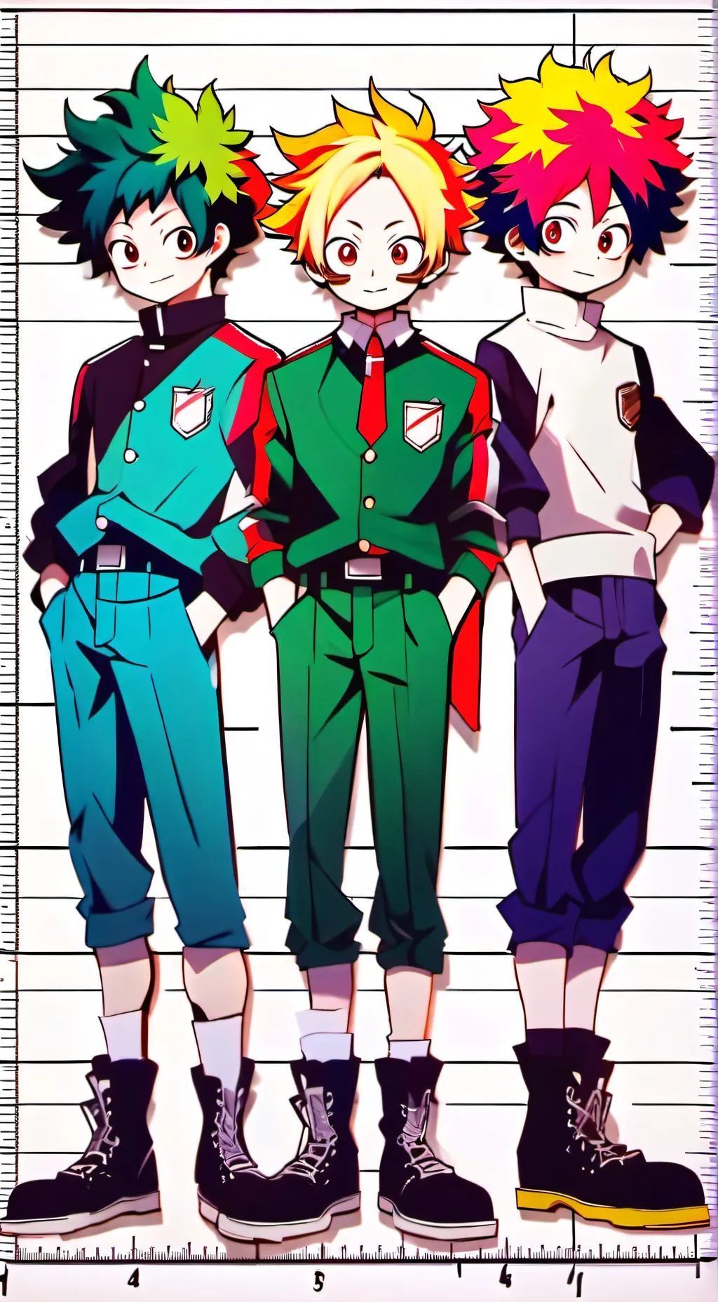 ai character: Mha boys background