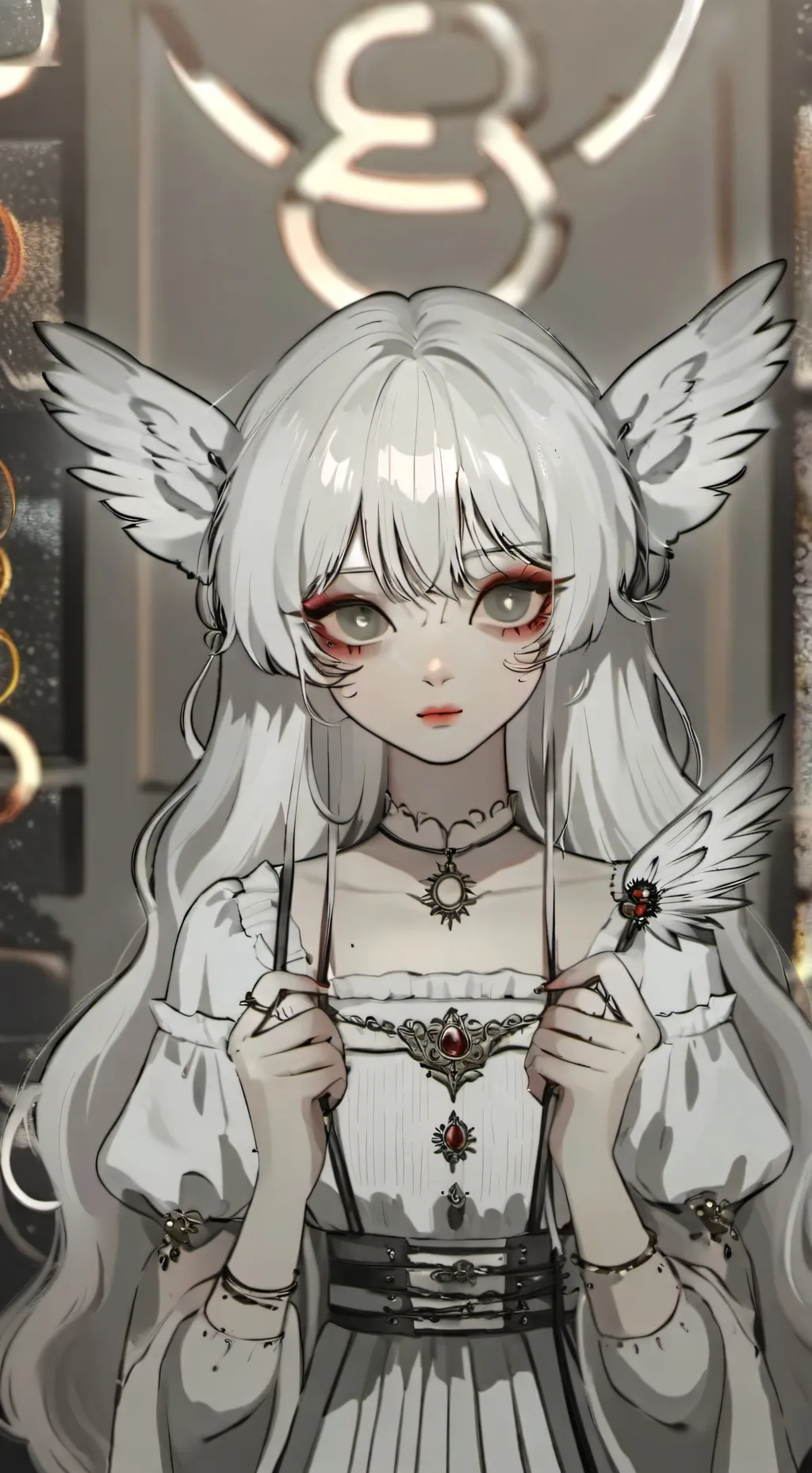 ai character: ଘ(੭*ˊᵕˋ)੭* ̀ˋ ❤ background