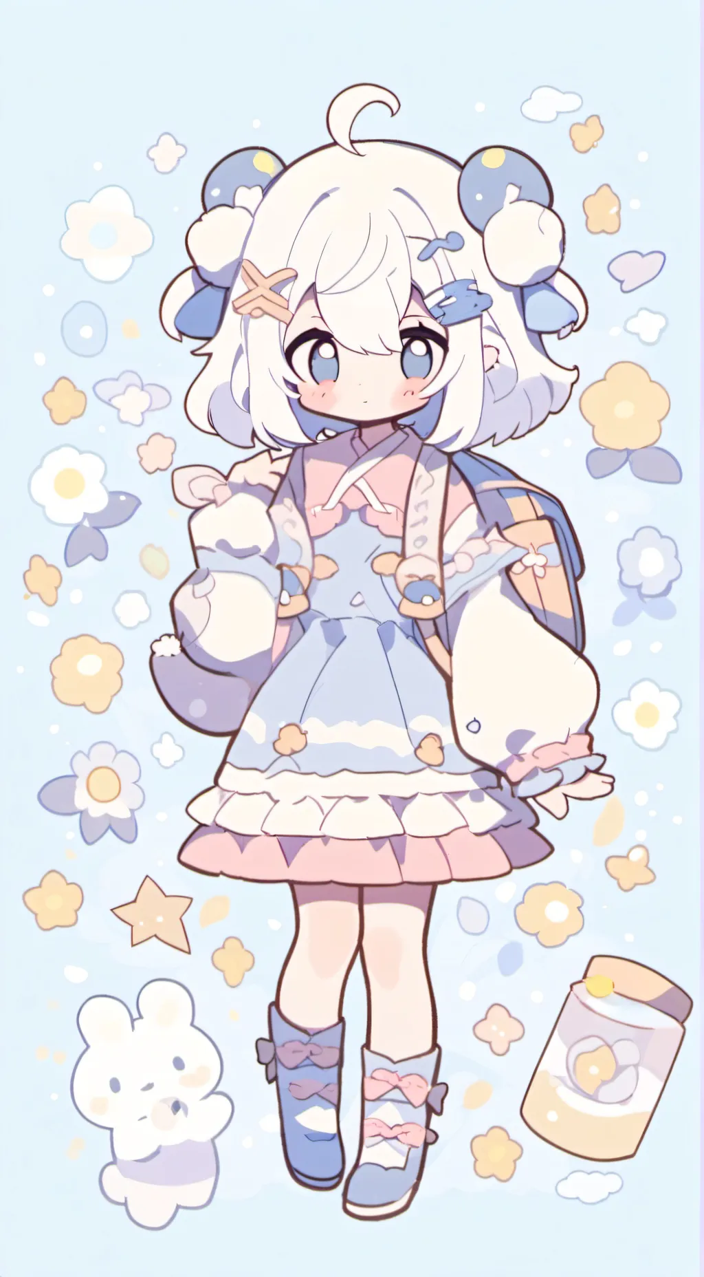 ai character: Lunar background