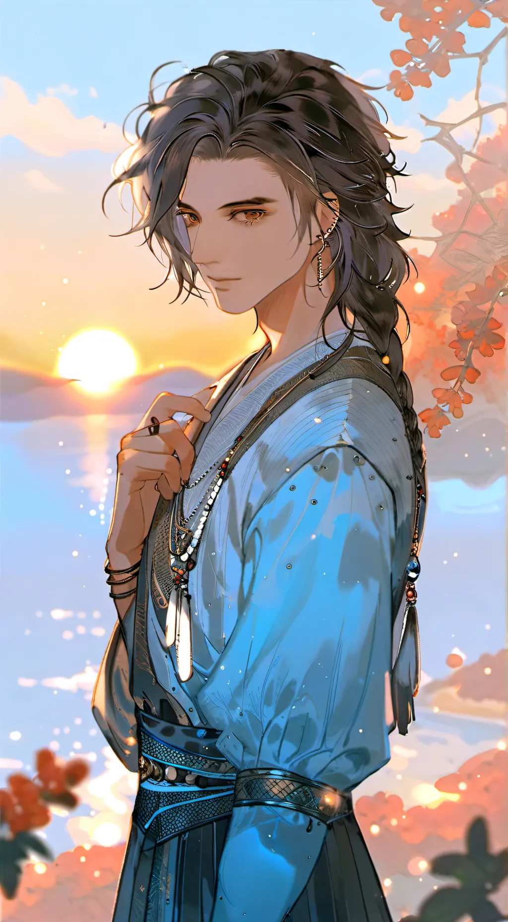 ai character: Mr sun background