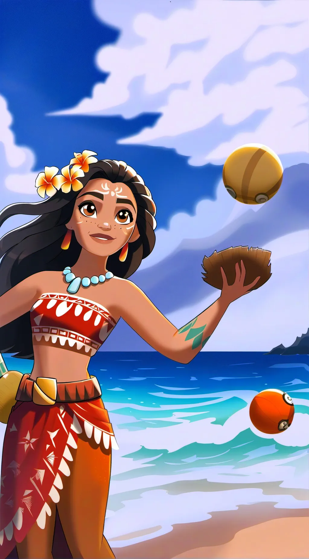 ai character: Vaiana*moana* background