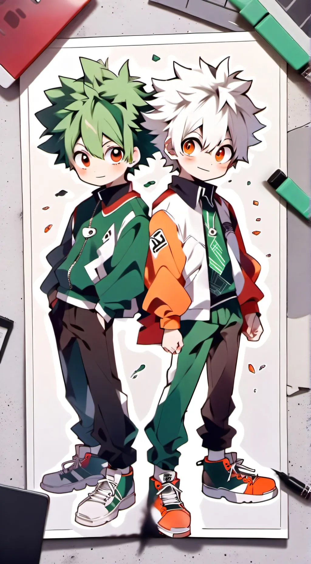 ai character: bakudeku background