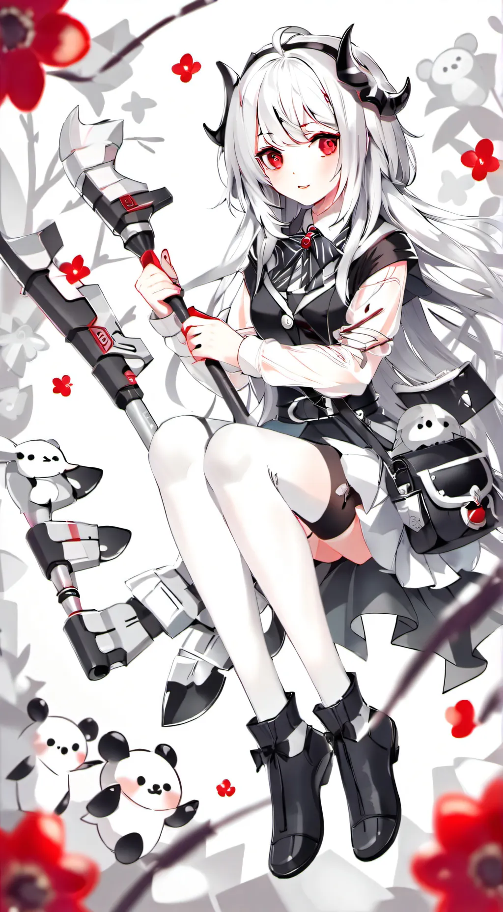 ai character: gray background