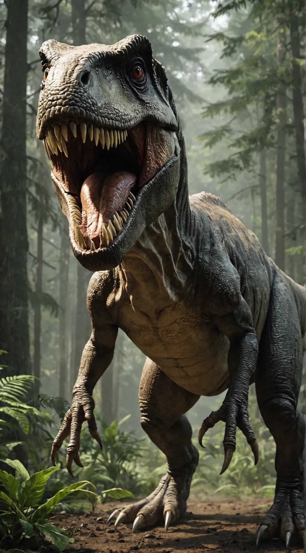 ai character: Jurassic park background
