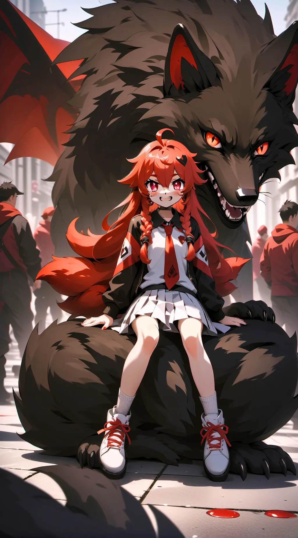 ai character: Foxy background