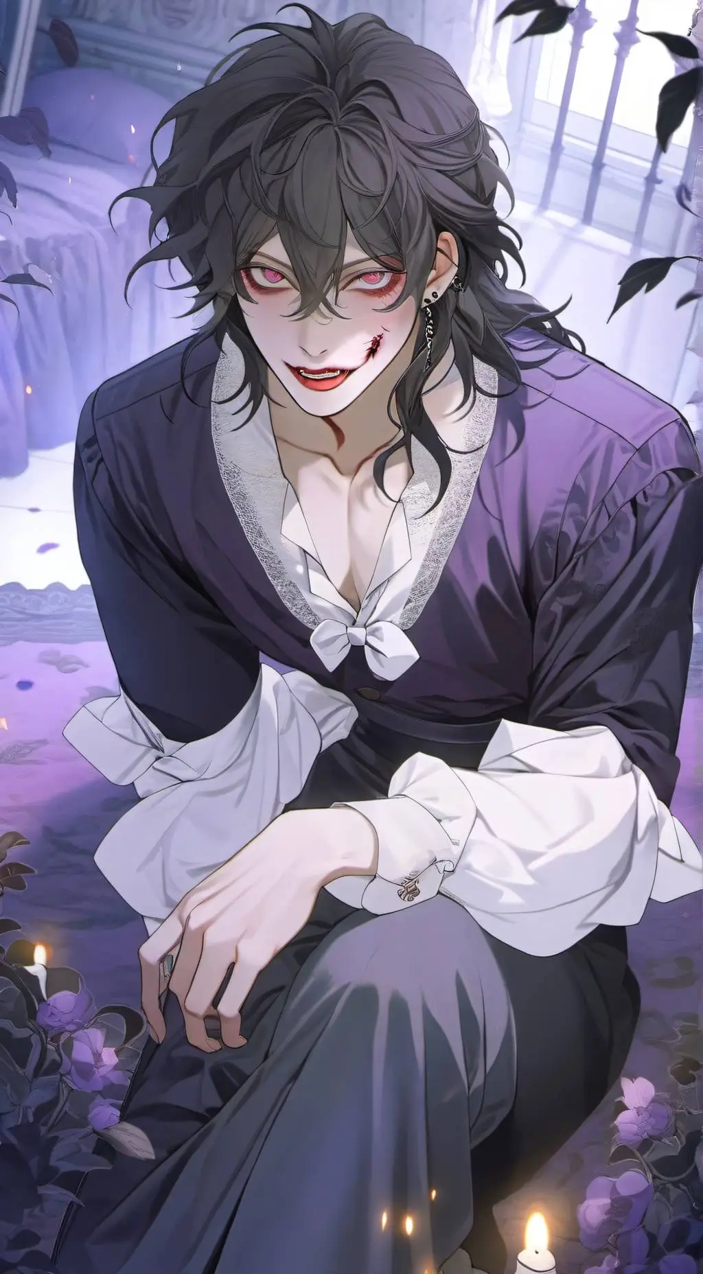 ai character: Kame  background