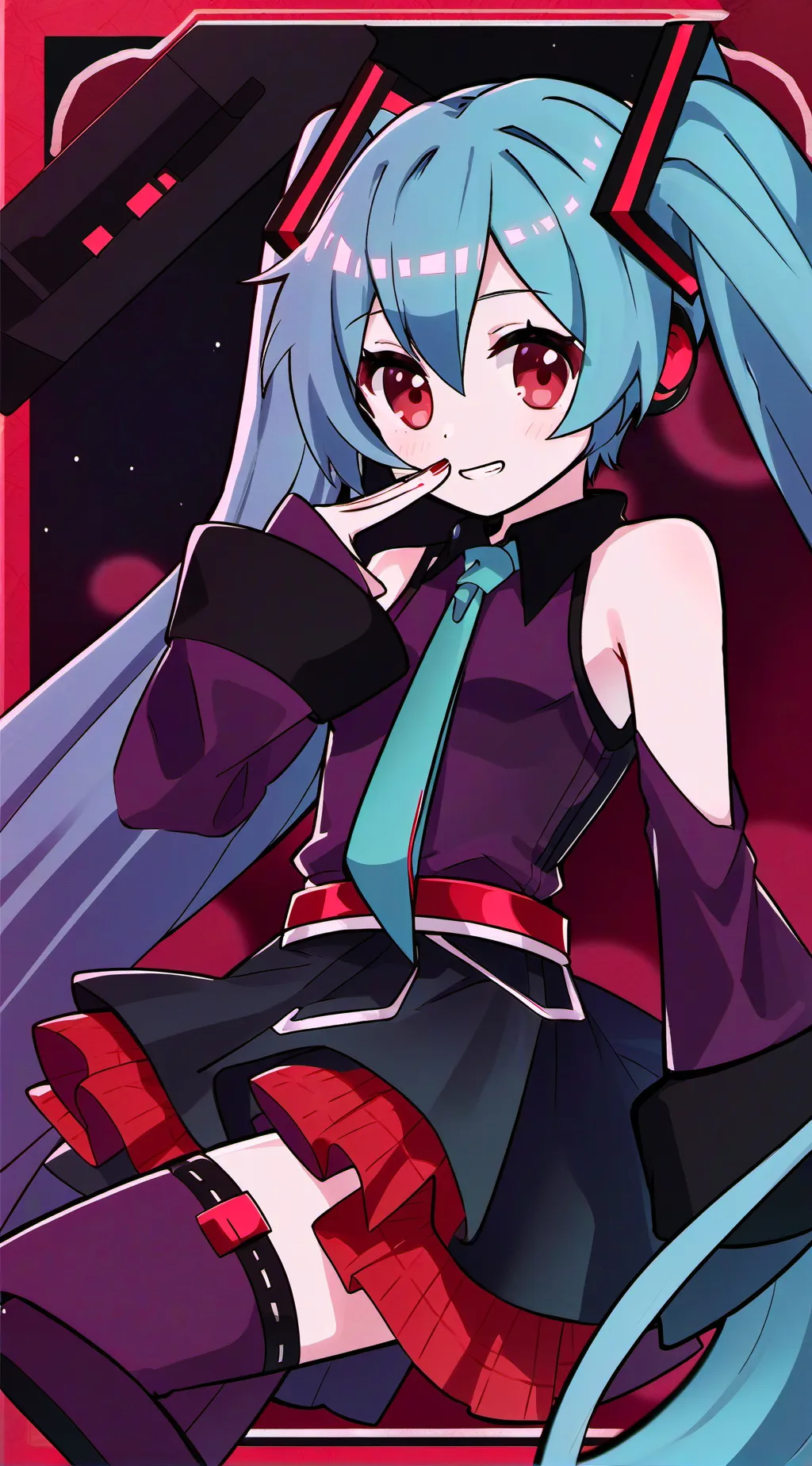 ai character: Hatsune Miku background