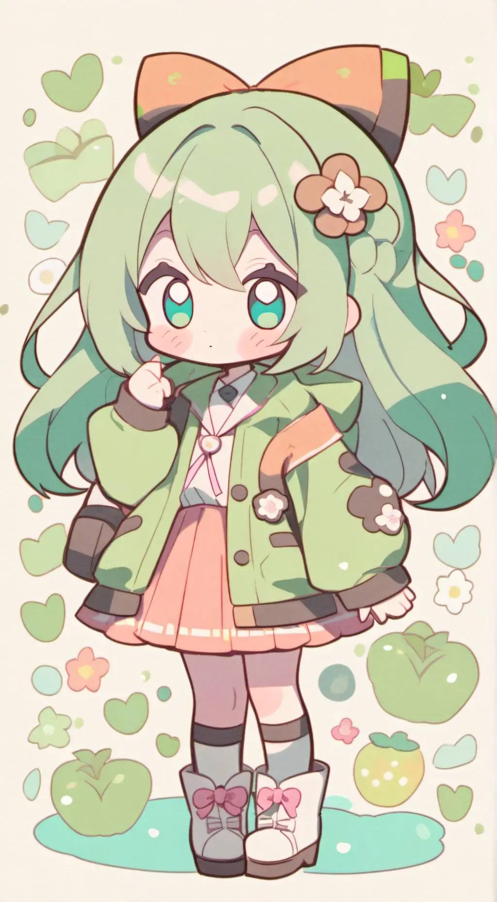 ai character: little girl background