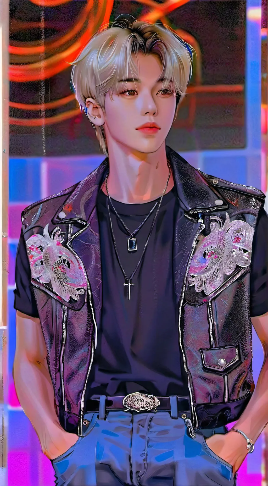ai character: park Jimin background