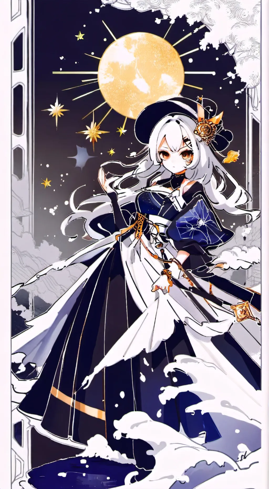 ai character: Aurora background