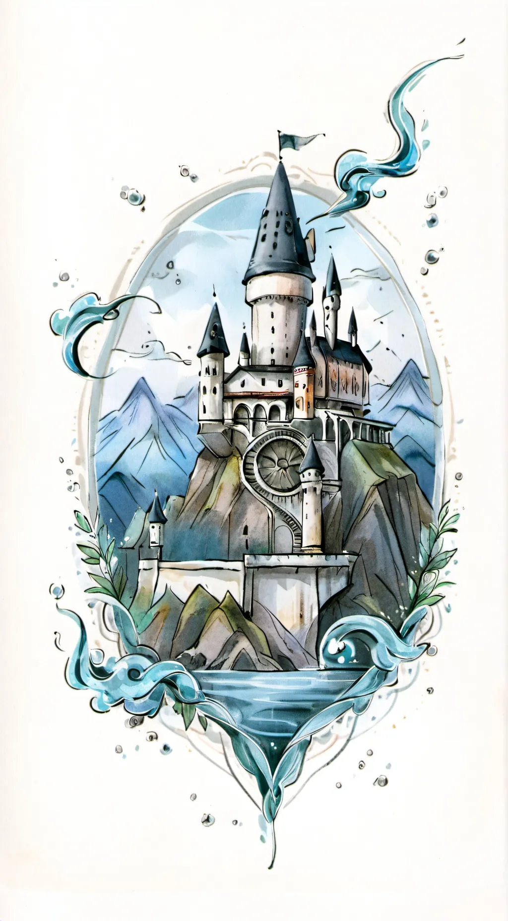 ai character: Hogwarts  background