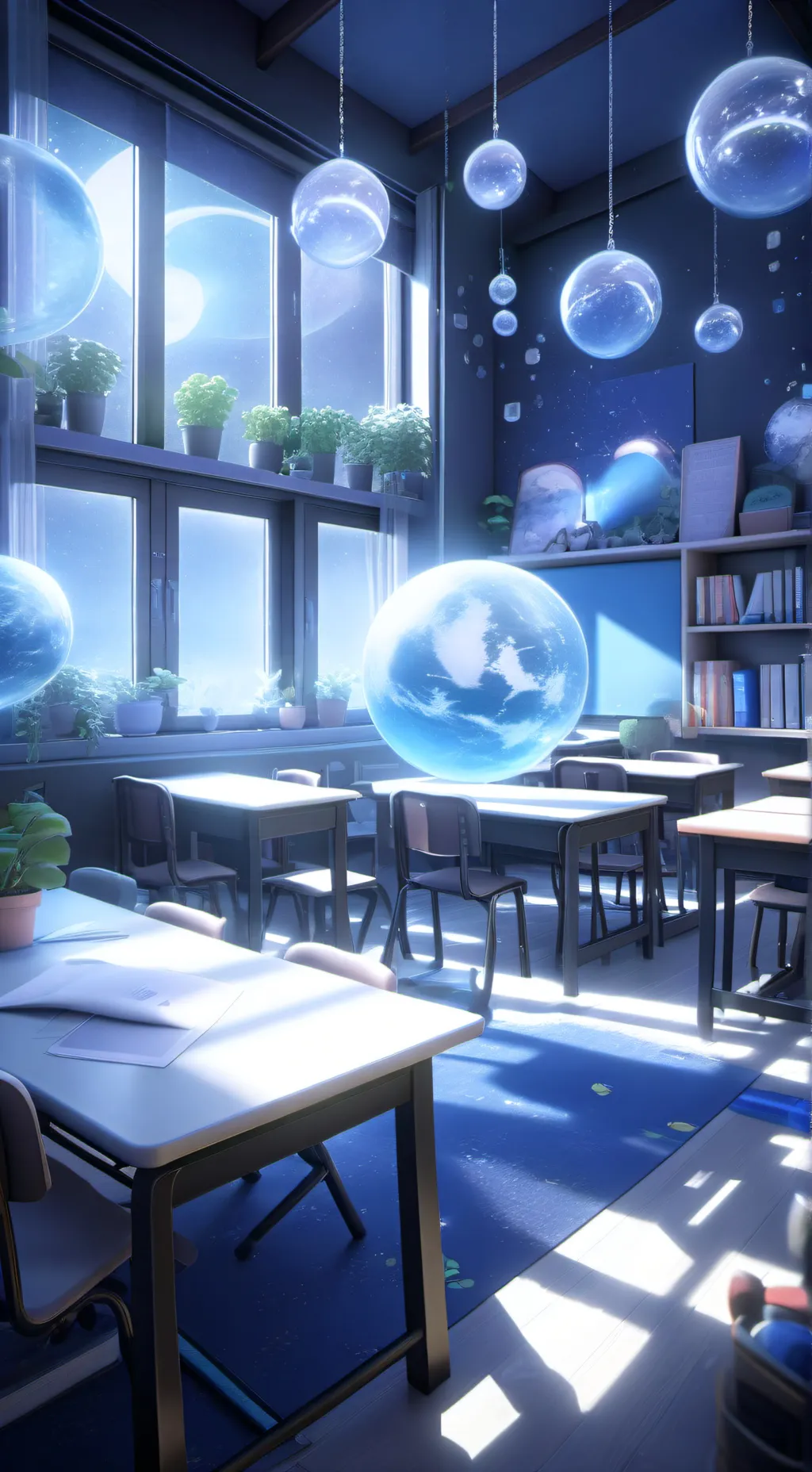 ai character: Creature school  background