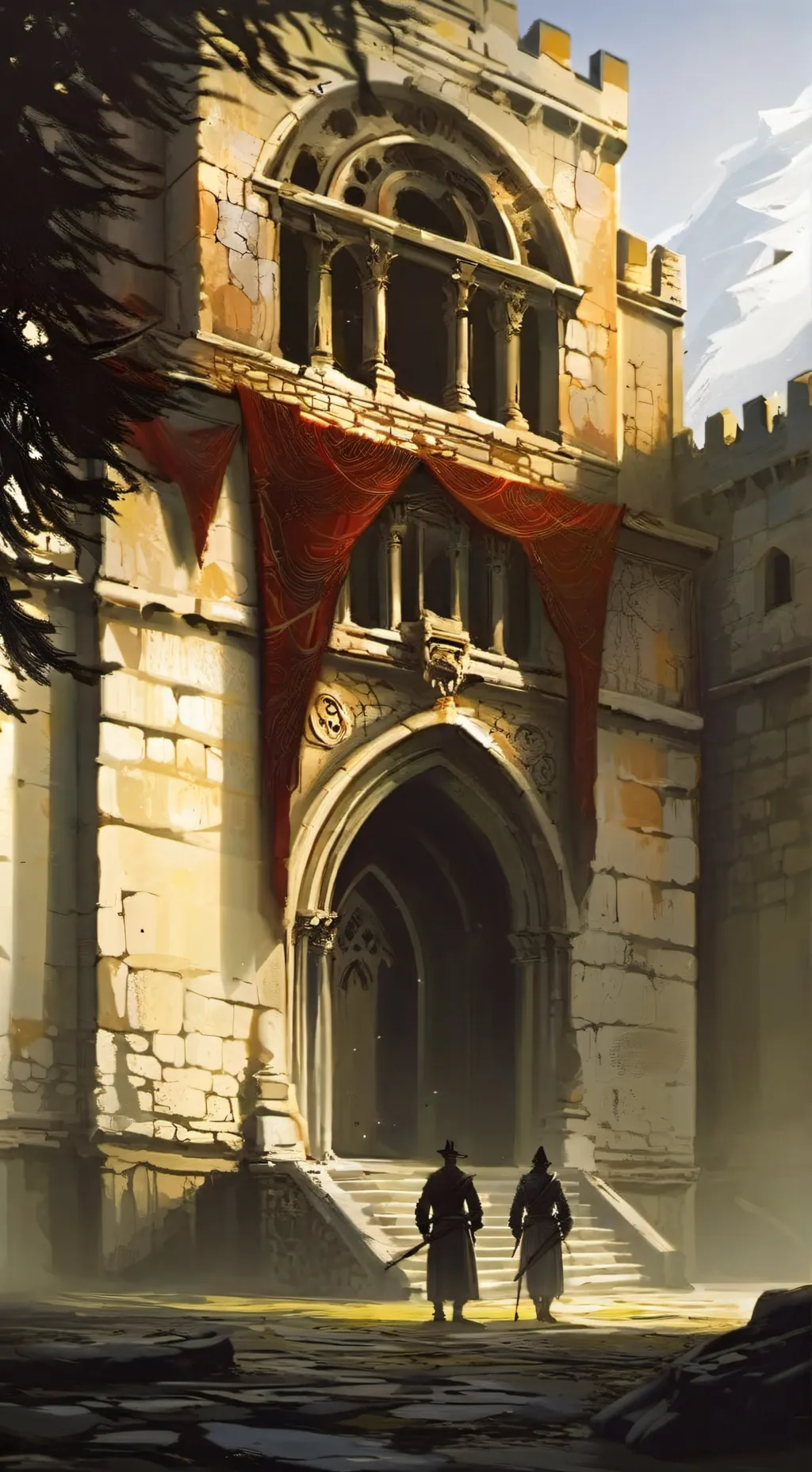 ai character: Rey carmesí  background