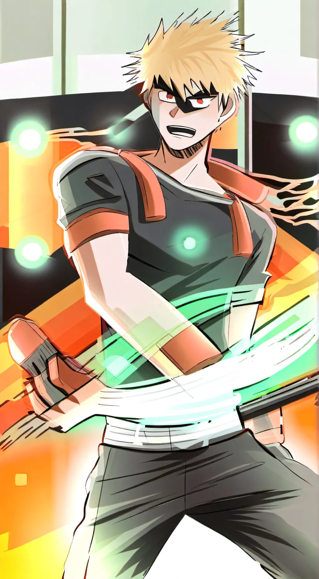 ai character: Bakugo  background