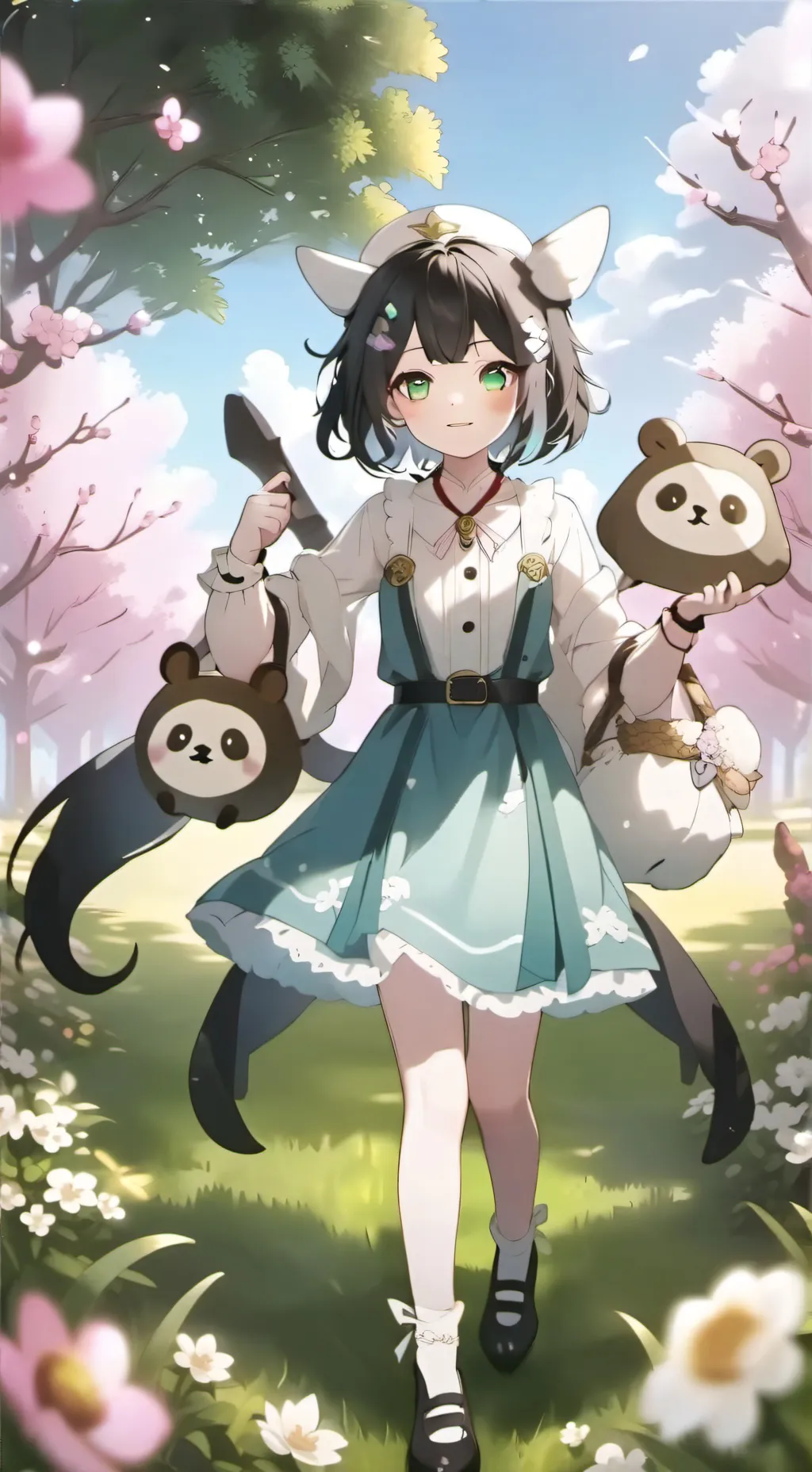 ai character: Coral background