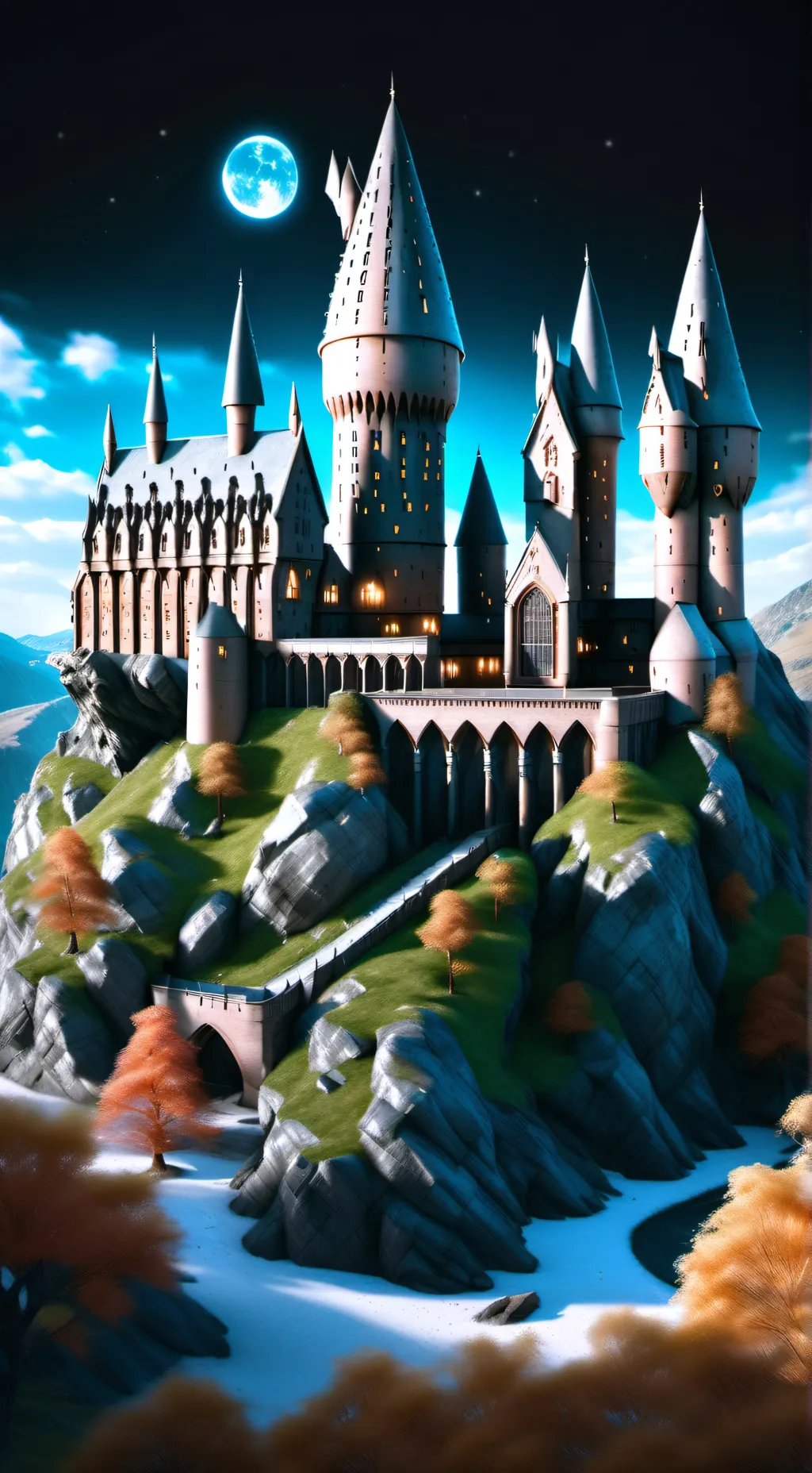 ai character: Hogwarts background