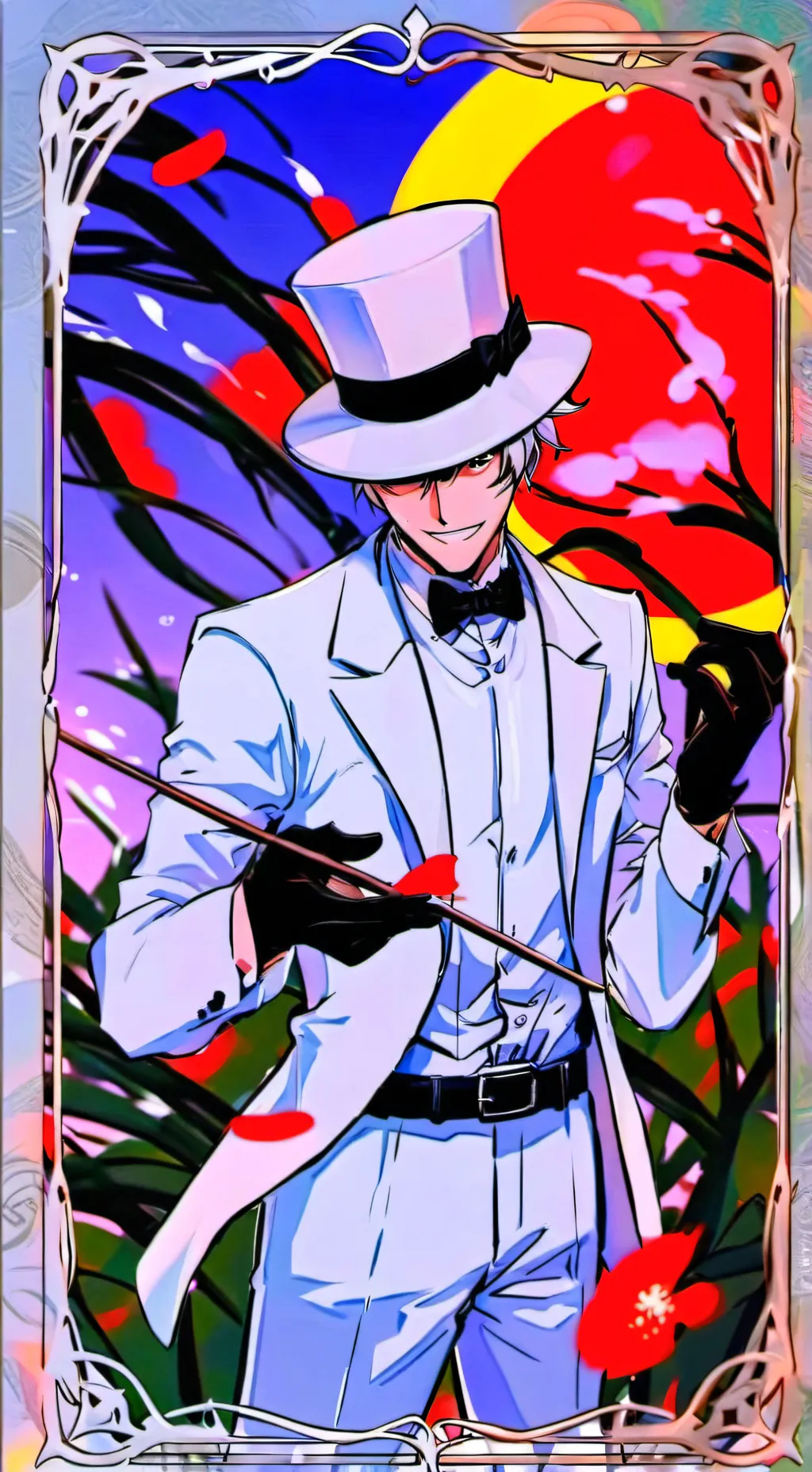 ai character: god x valentino  background