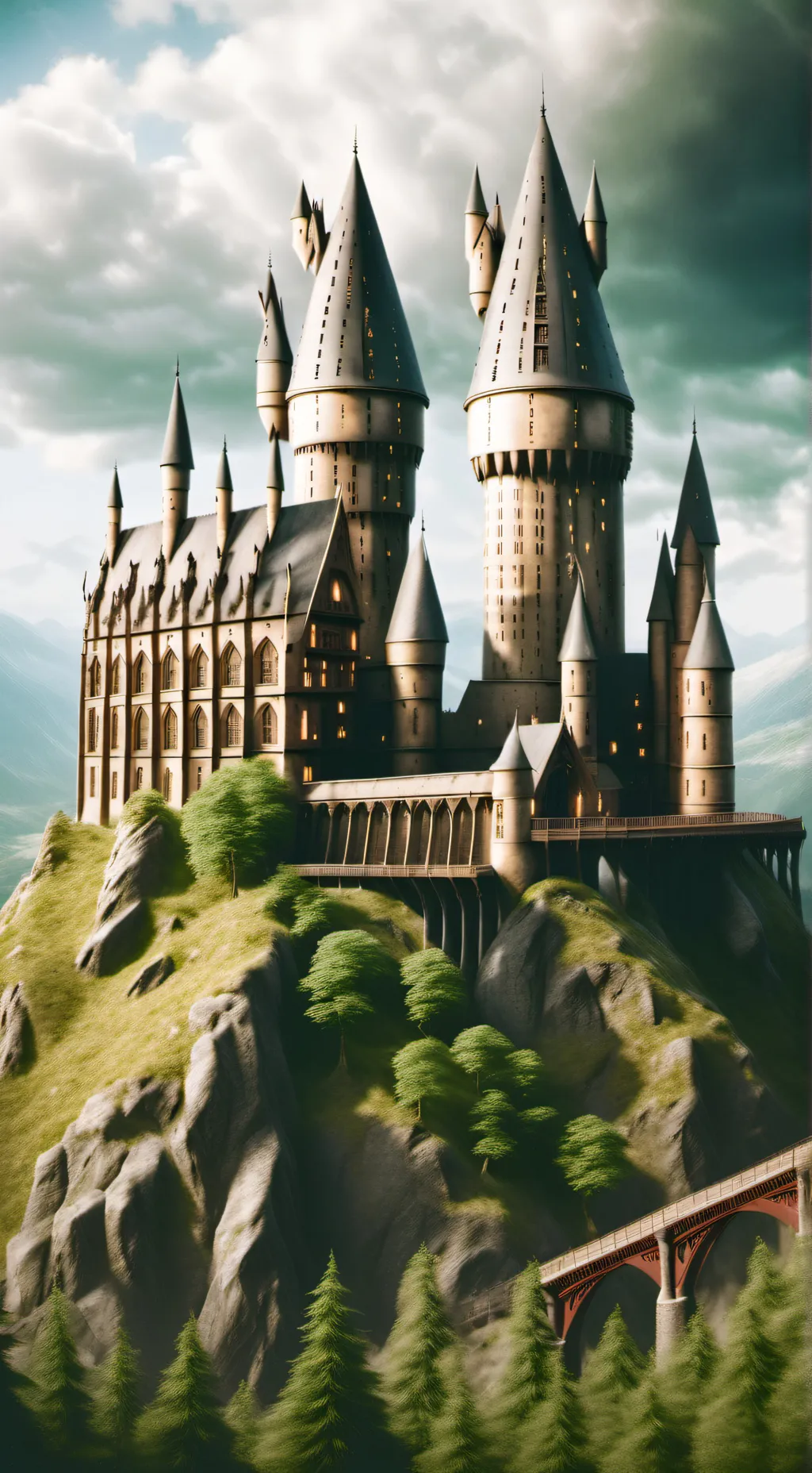 ai character: Hogwarts background