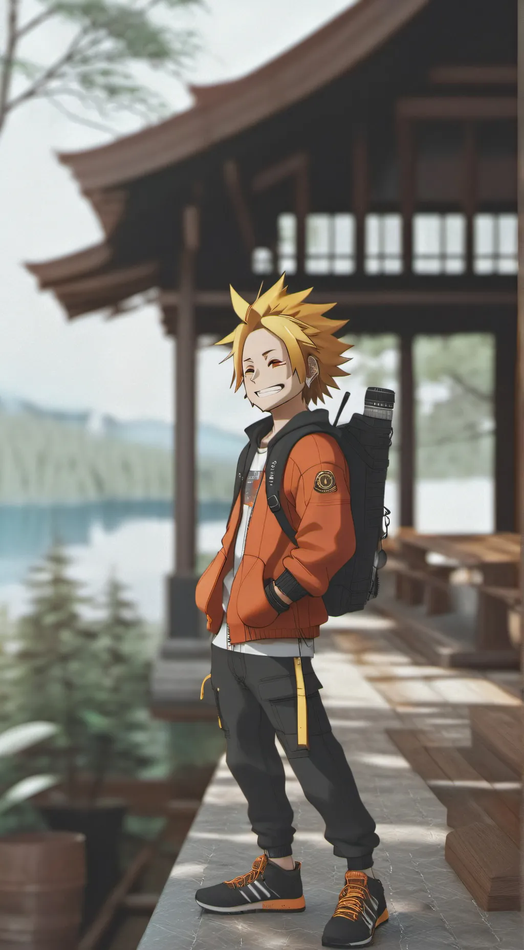 ai character: Denki background