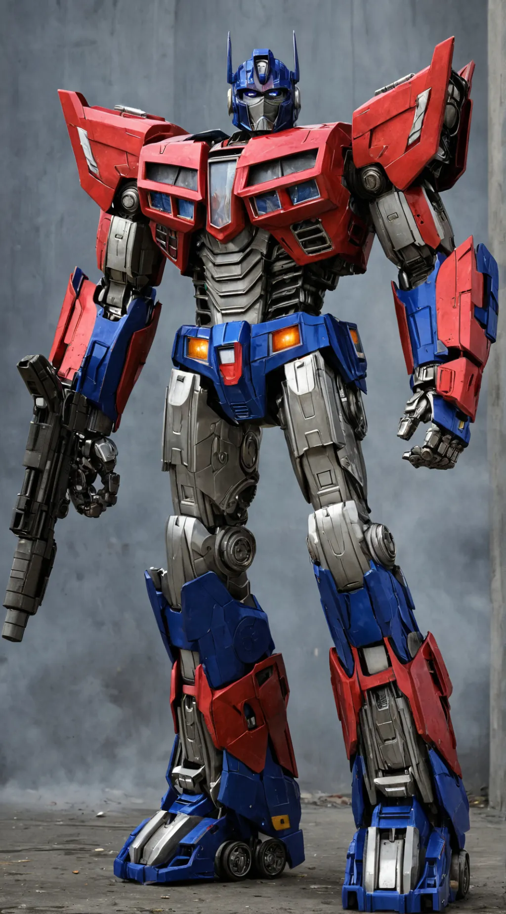 ai character: Optimus Prime  background