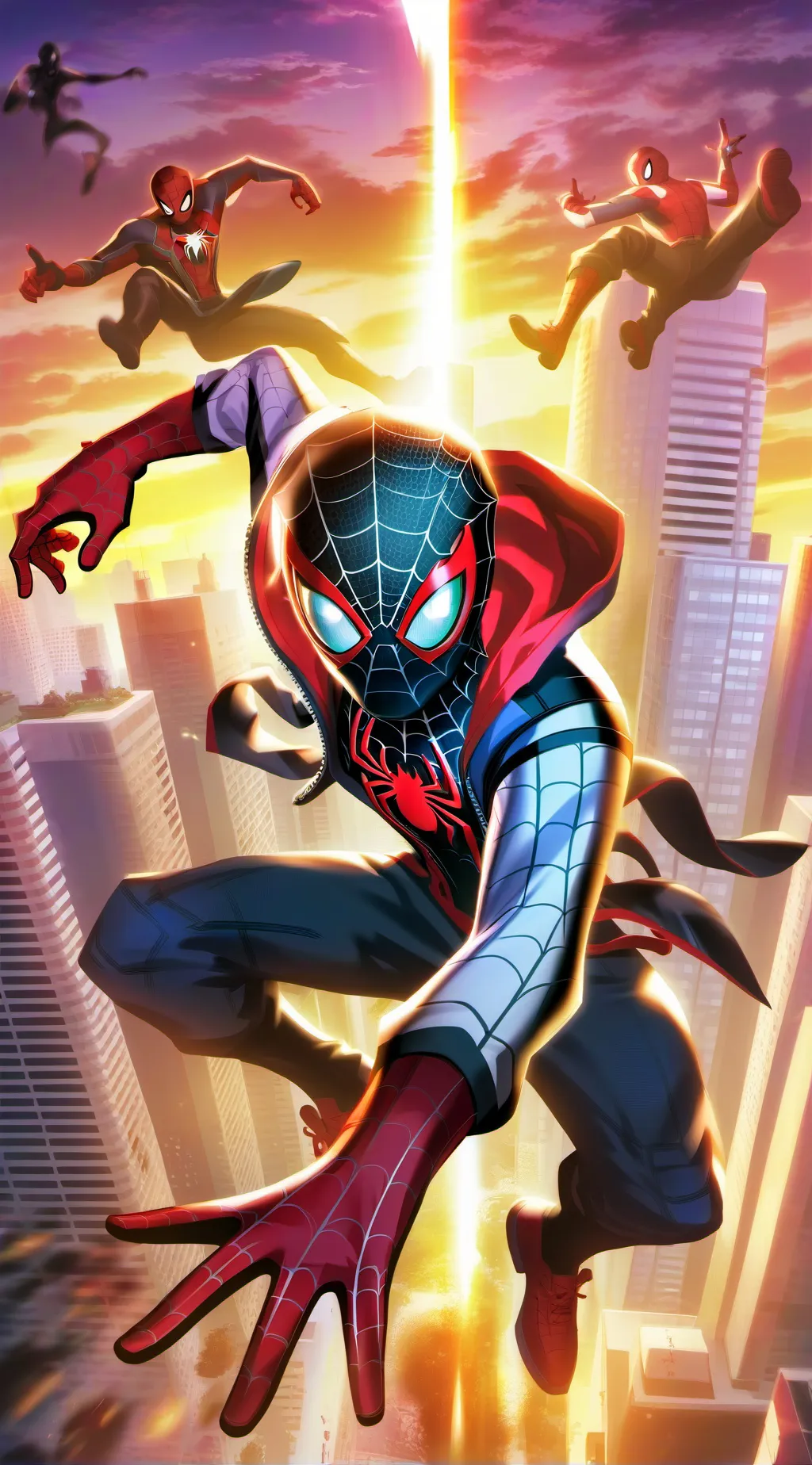 ai character: miles morales background