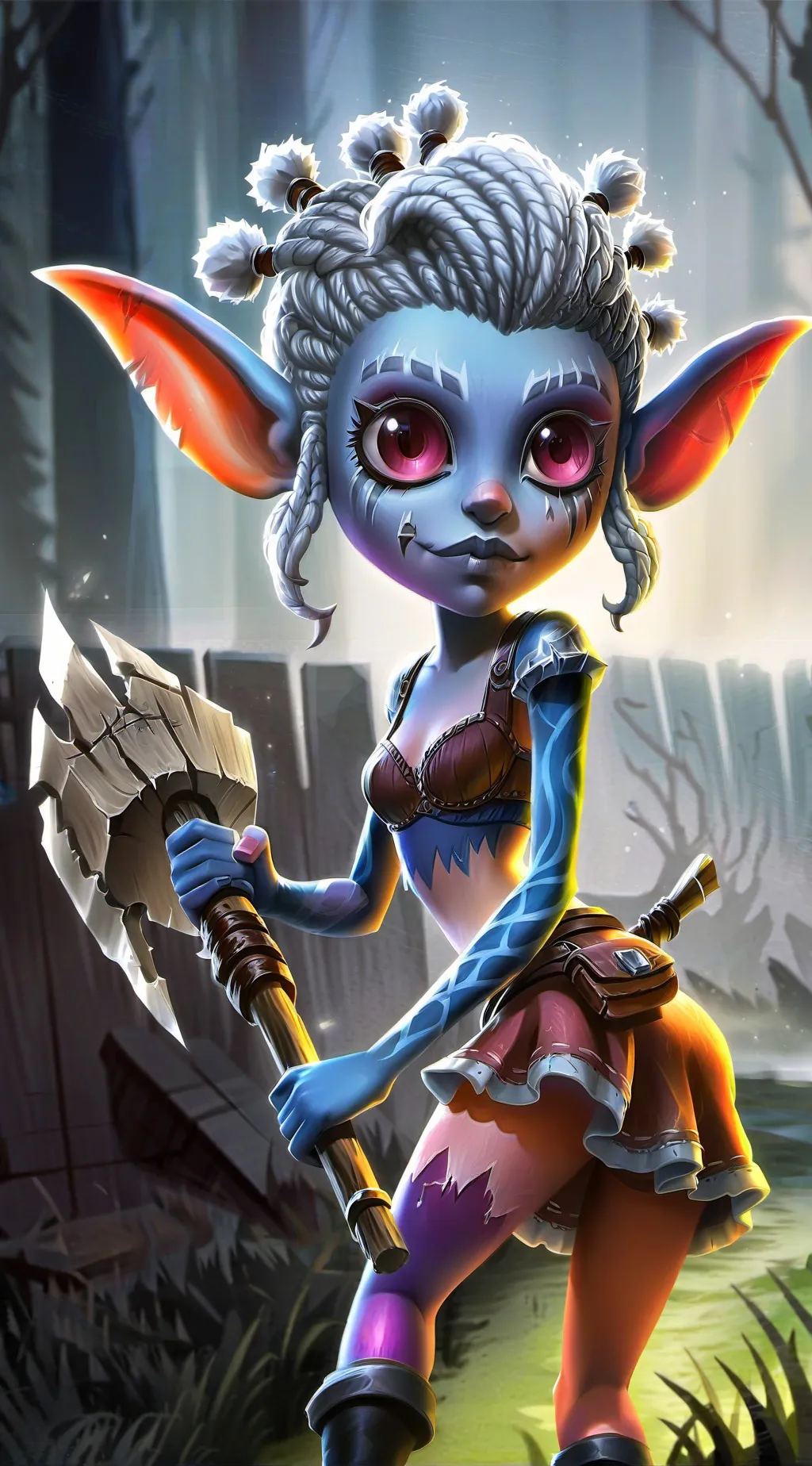 ai character: Goblin Transform background