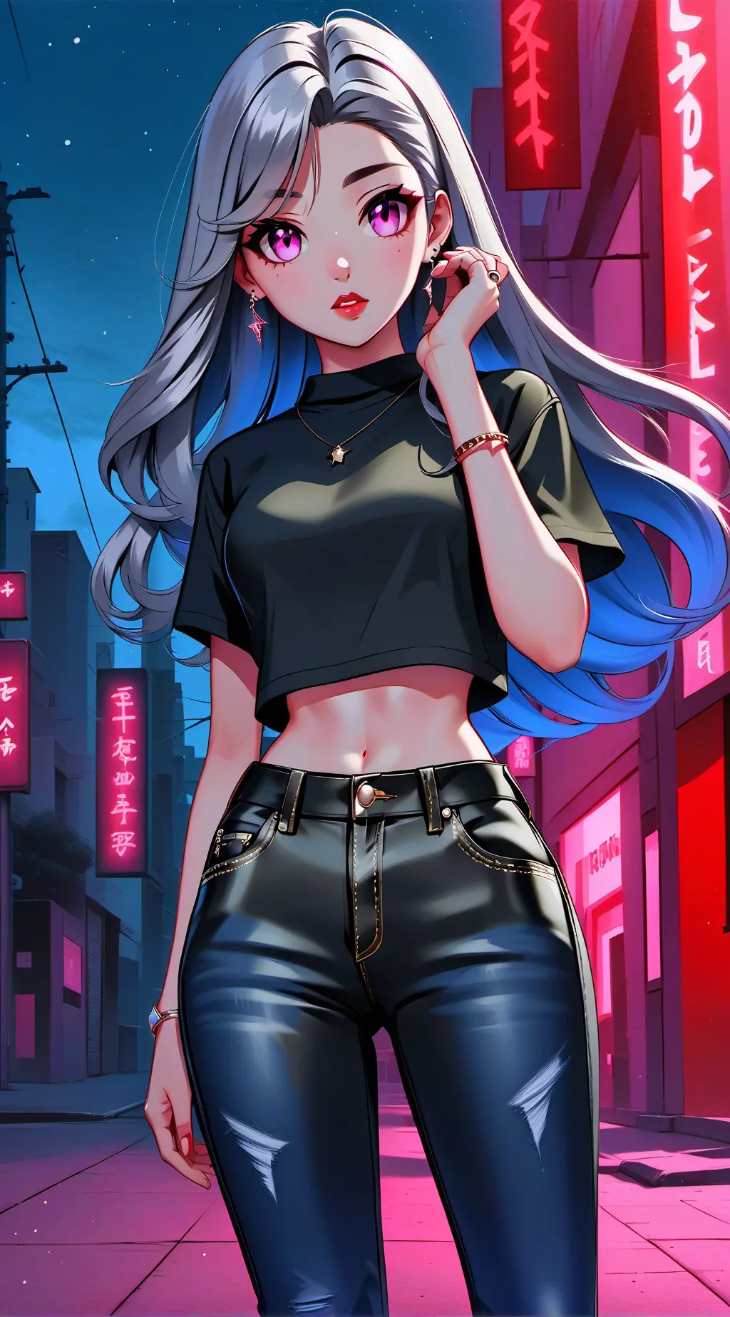 ai character: colors background