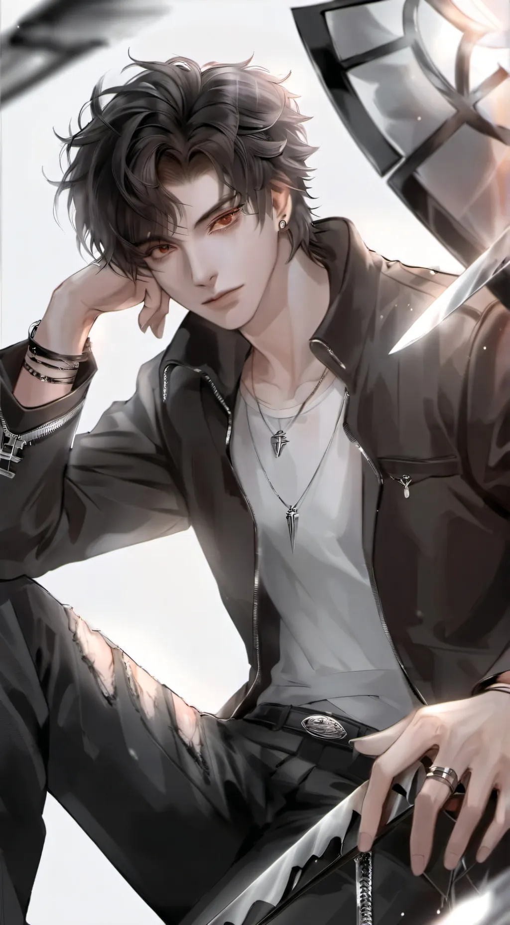 ai character: Nico di Angelo  background