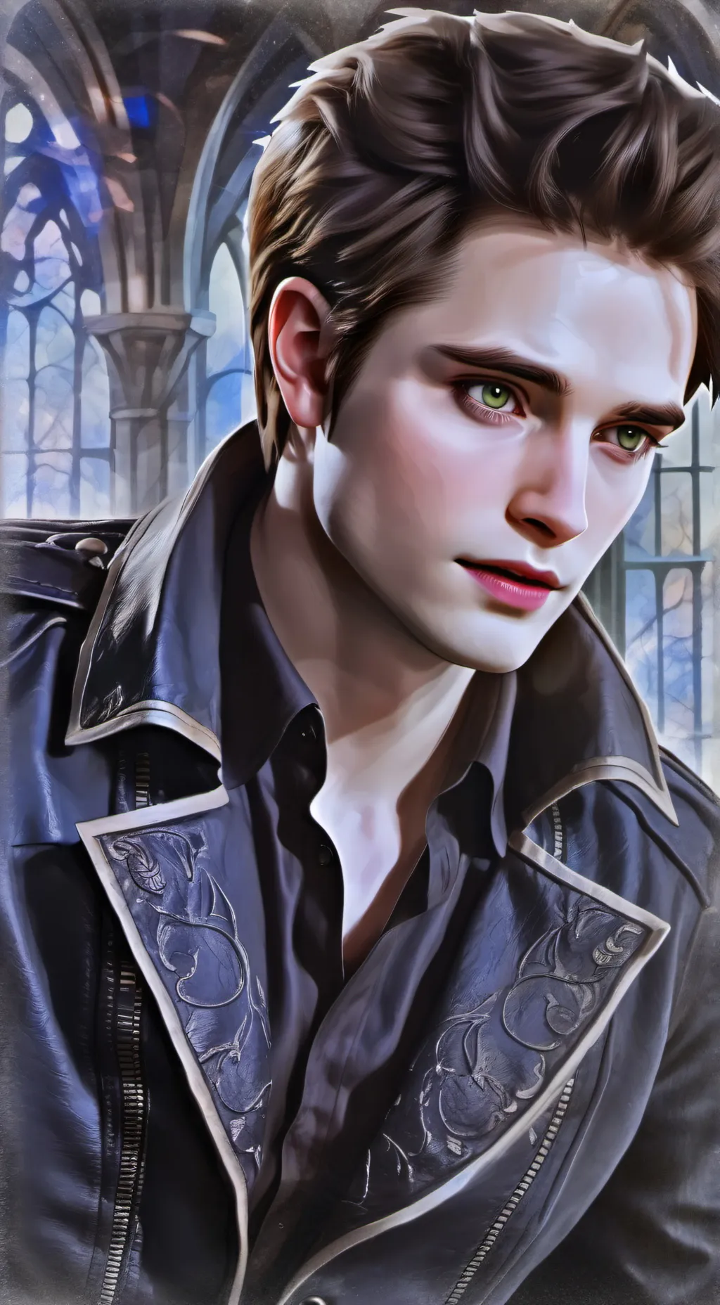 ai character: Edwarddddd culleen background